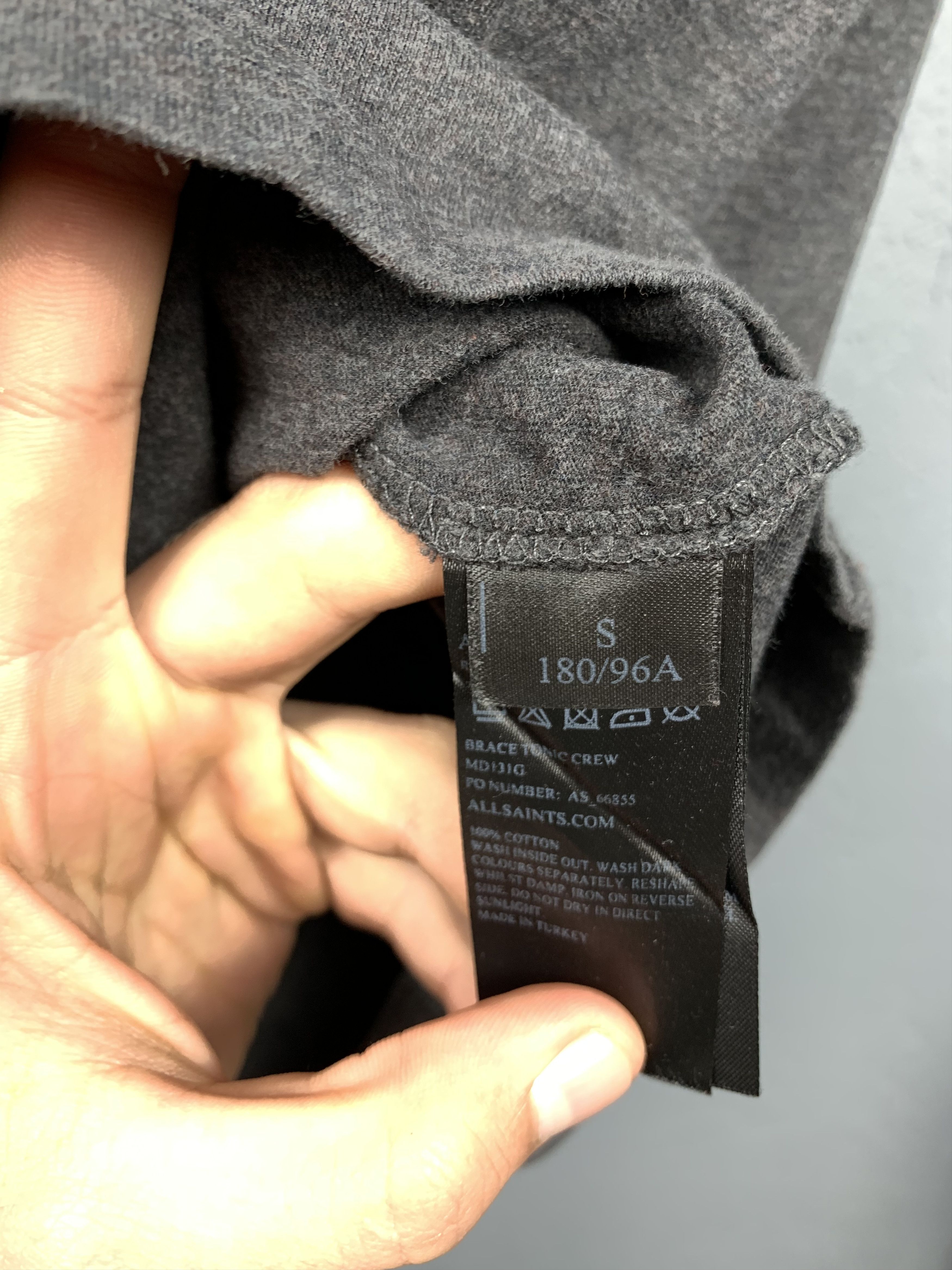 Allsaints Allsaints Brace Tonic Mens Crew Neck T-Shirt Tee Size US S / EU 44-46 / 1 - 4 Thumbnail