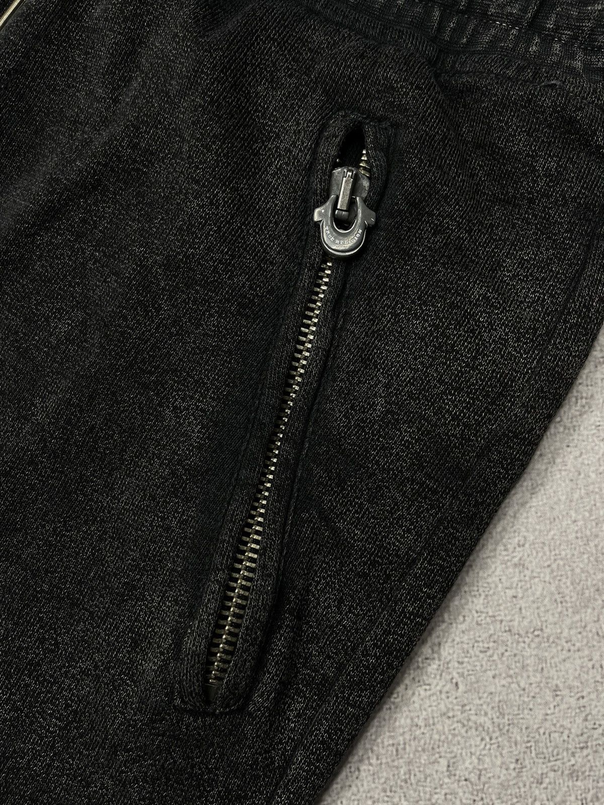 True Religion Mens True Religion Zip Pants Sweatpants Gray Size US 34 / EU 50 - 4 Thumbnail