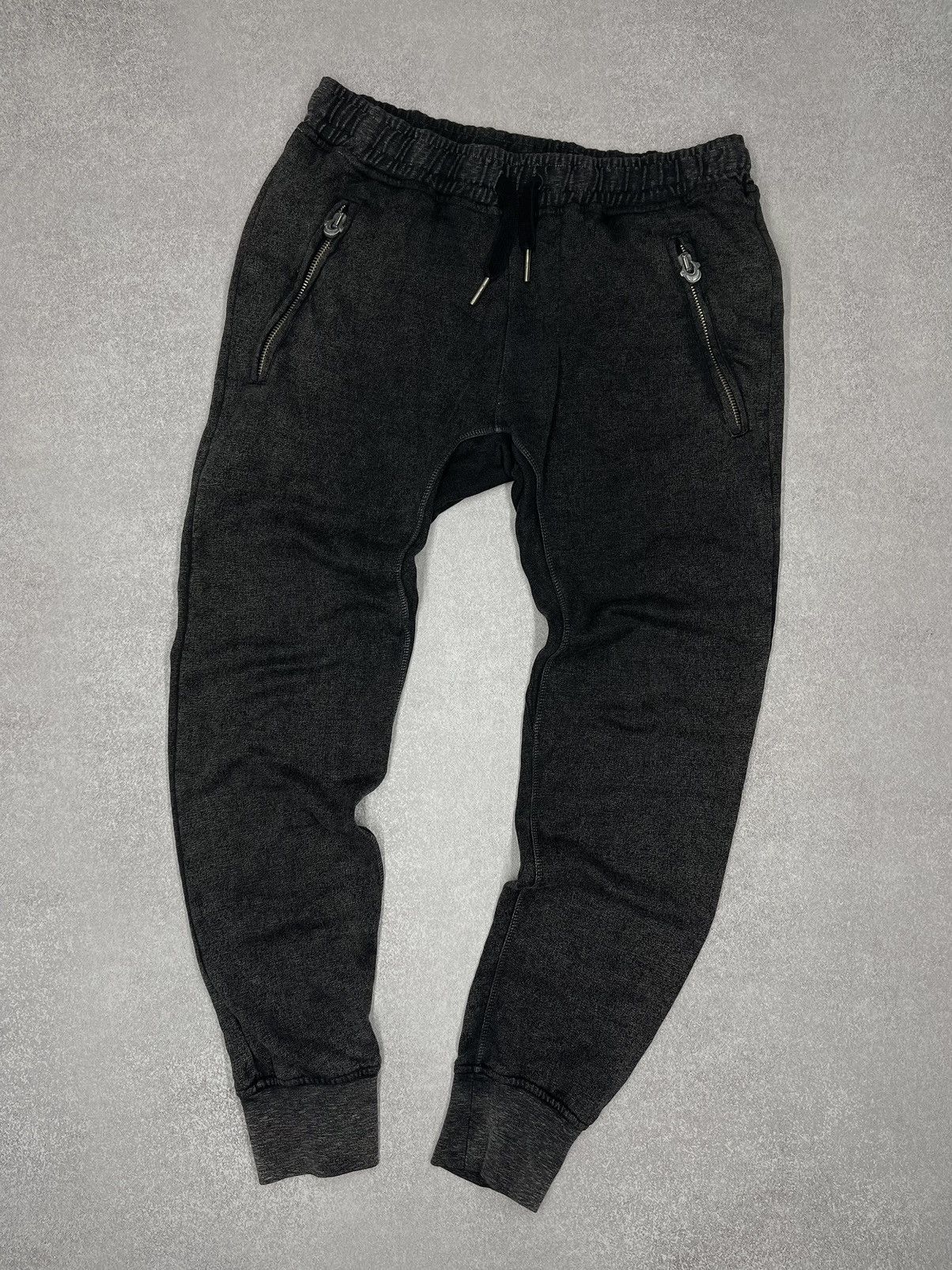Mens True Religion Zip Pants Sweatpants Gray