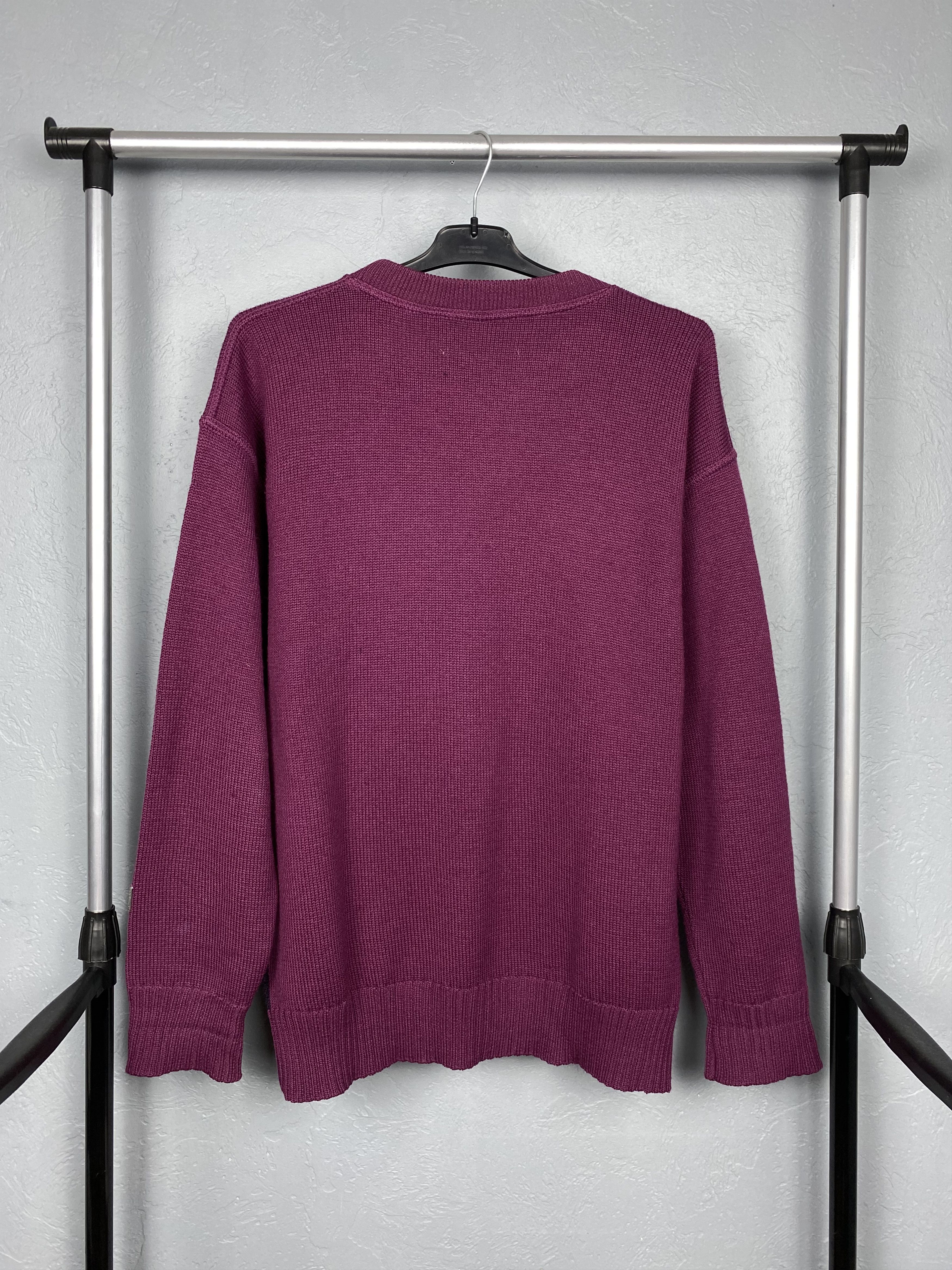 Vintage Golfino Golf Print Vintage Mens Oversized Wool Knit Sweater Size US L / EU 52-54 / 3 - 7 Thumbnail