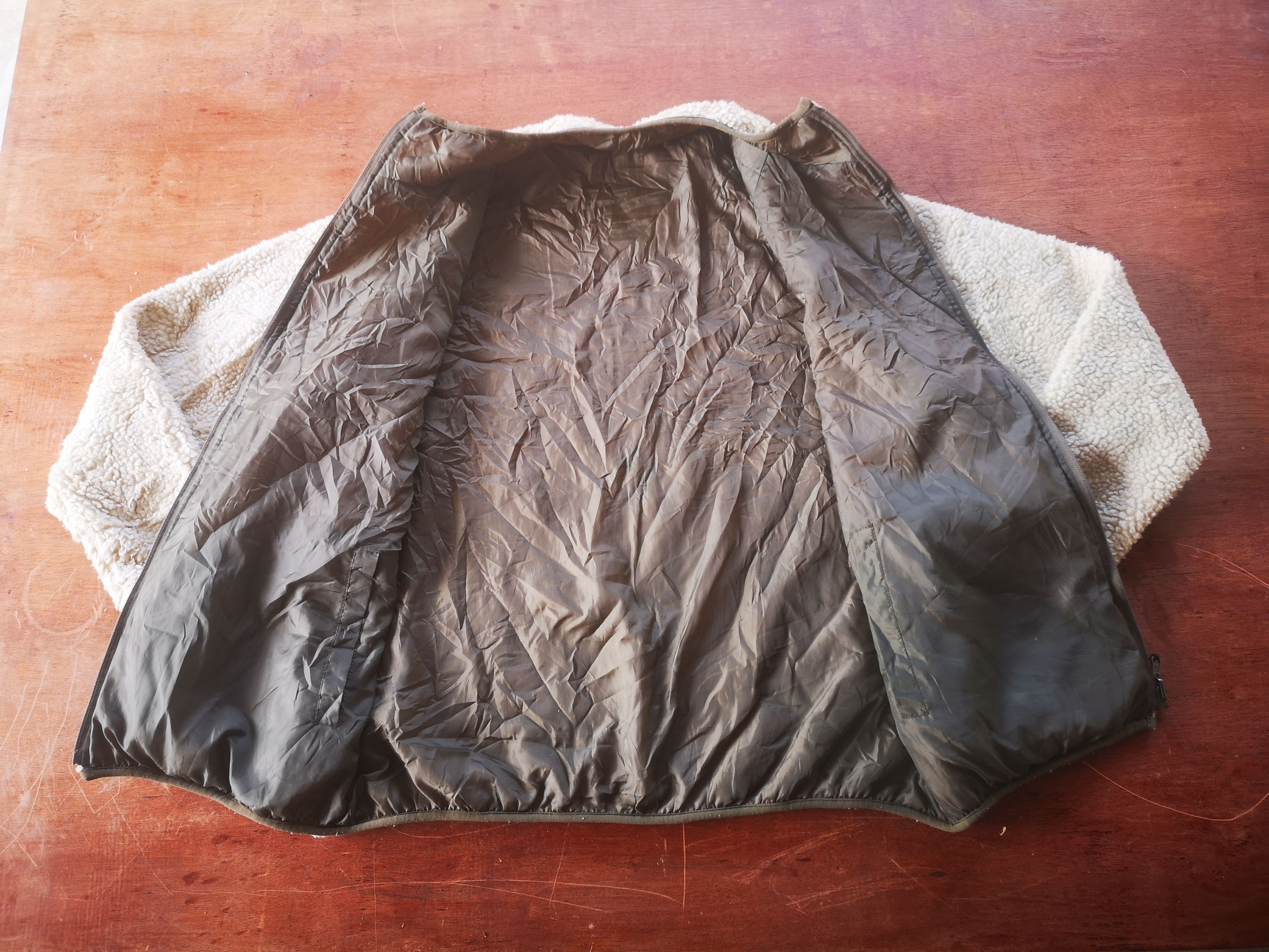 Japanese Brand Reversible Sherpa Fleece @ Zipper Jacket Size US L / EU 52-54 / 3 - 7 Thumbnail