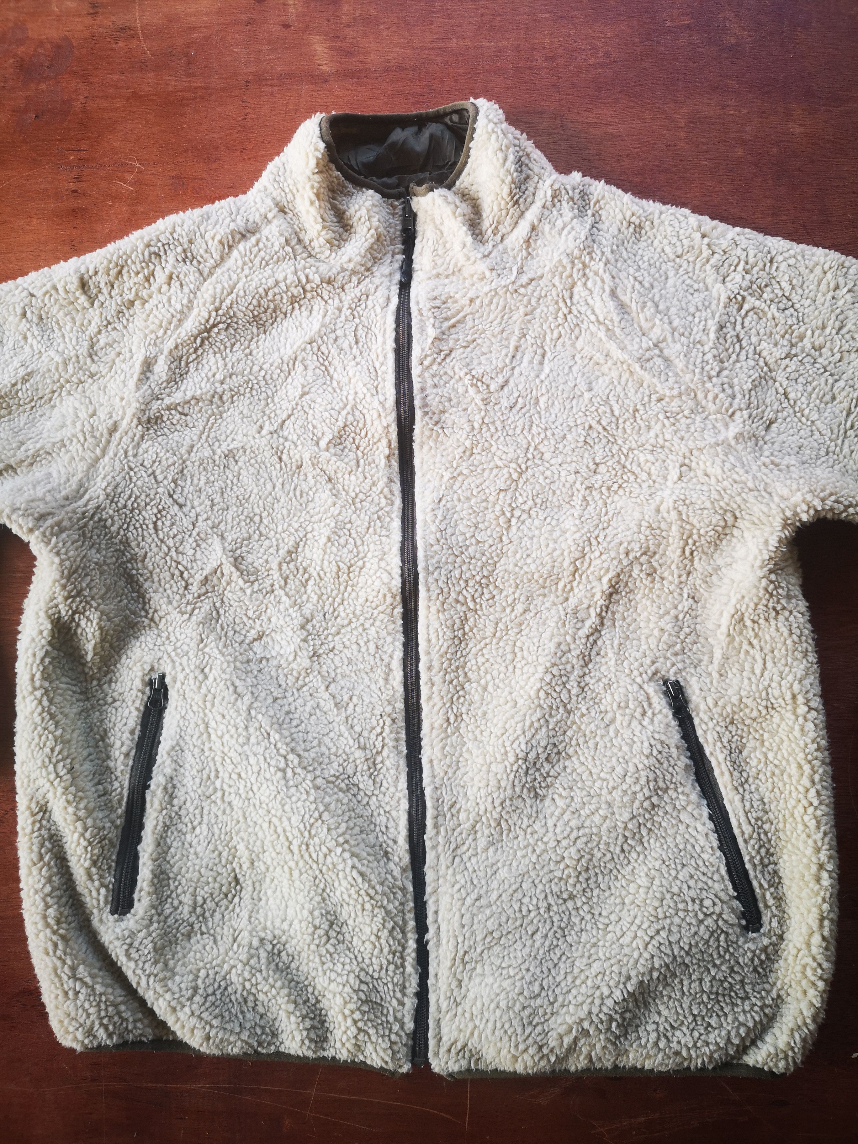 Japanese Brand Reversible Sherpa Fleece @ Zipper Jacket Size US L / EU 52-54 / 3 - 5 Thumbnail