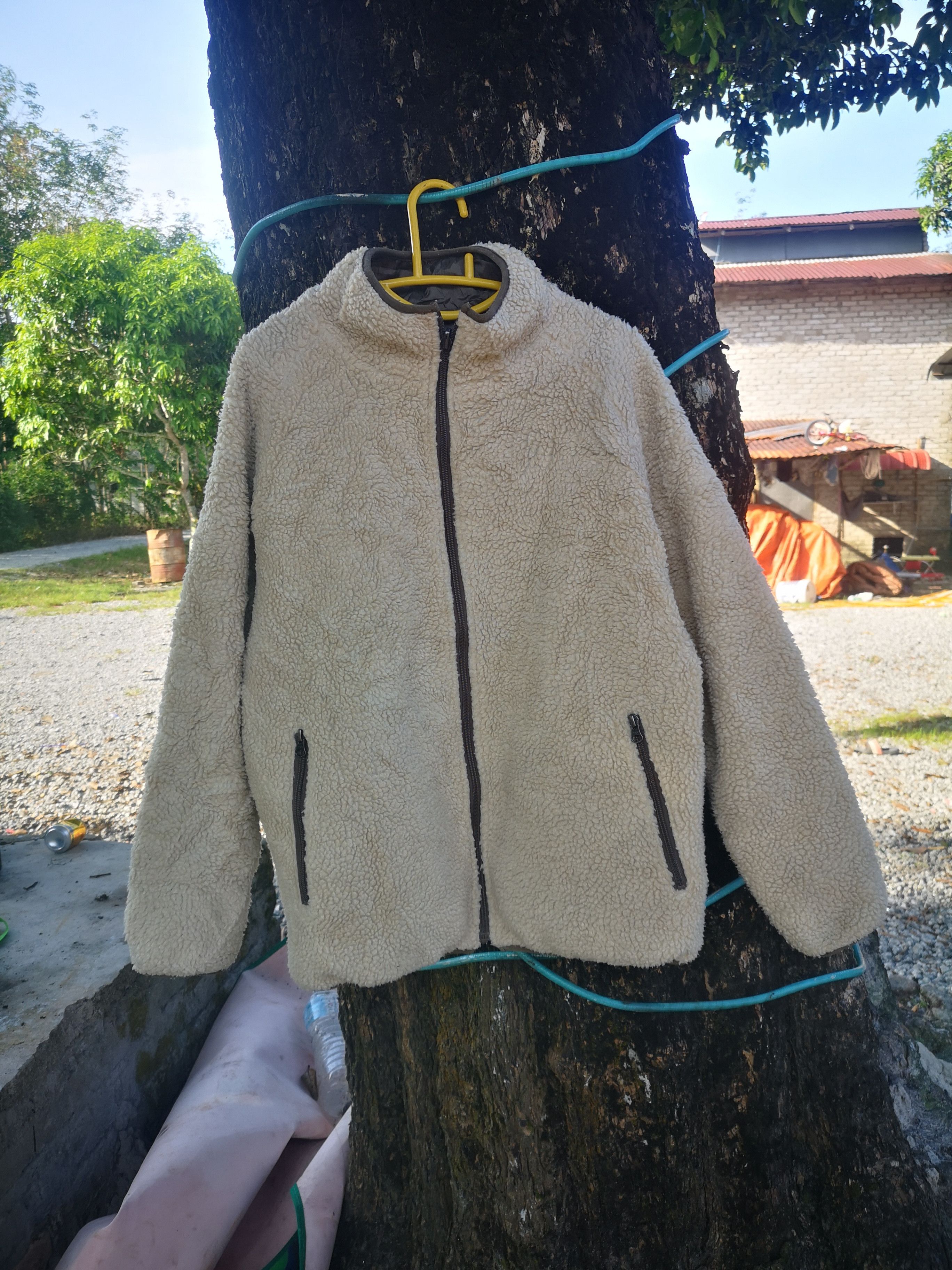 image of Reversible Sherpa Fleece @ Zipper Jacket, Men's (Size Large)