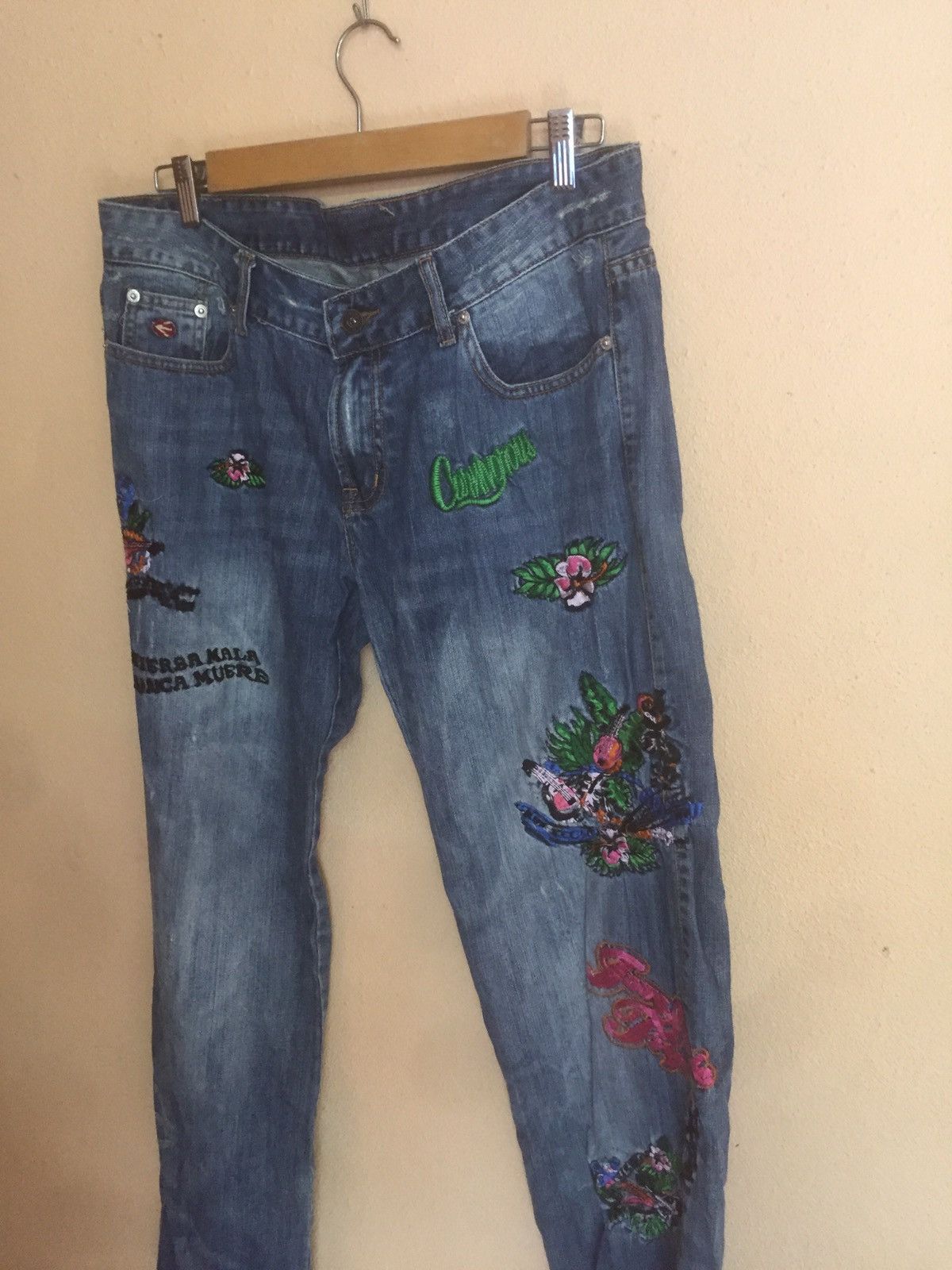 If Six Was Nine Rare distressed denim women pandora style by japanese Size US 34 / EU 50 - 5 Thumbnail