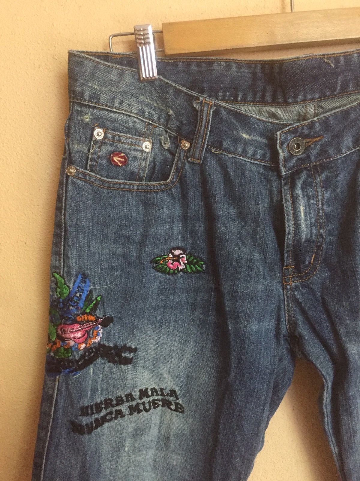 If Six Was Nine Rare distressed denim women pandora style by japanese Size US 34 / EU 50 - 7 Thumbnail