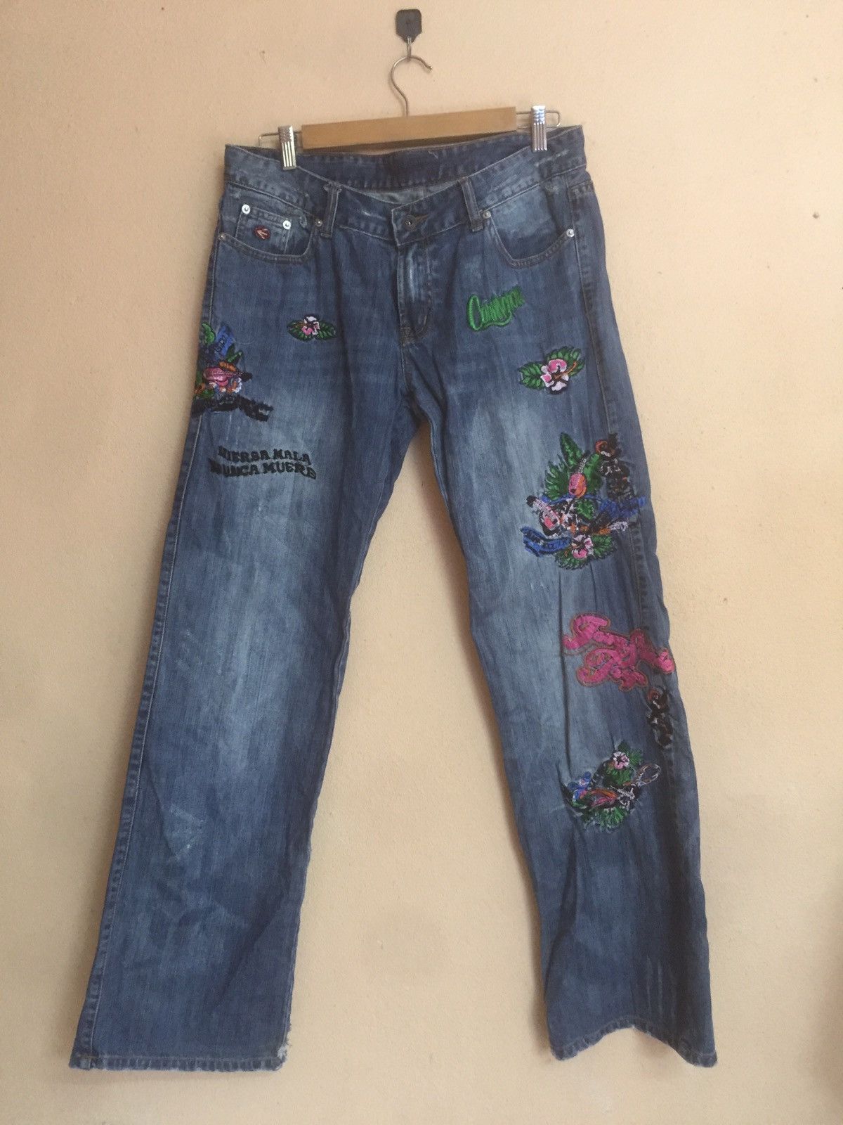 If Six Was Nine Rare distressed denim women pandora style by japanese Size US 34 / EU 50 - 1 Thumbnail