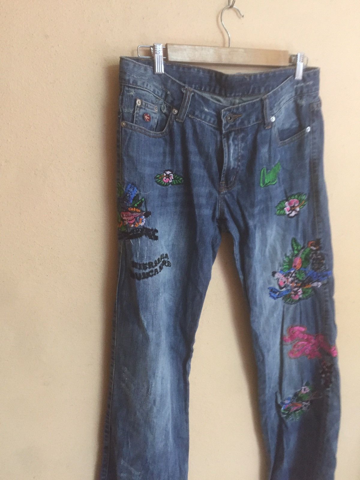 If Six Was Nine Rare distressed denim women pandora style by japanese Size US 34 / EU 50 - 6 Thumbnail