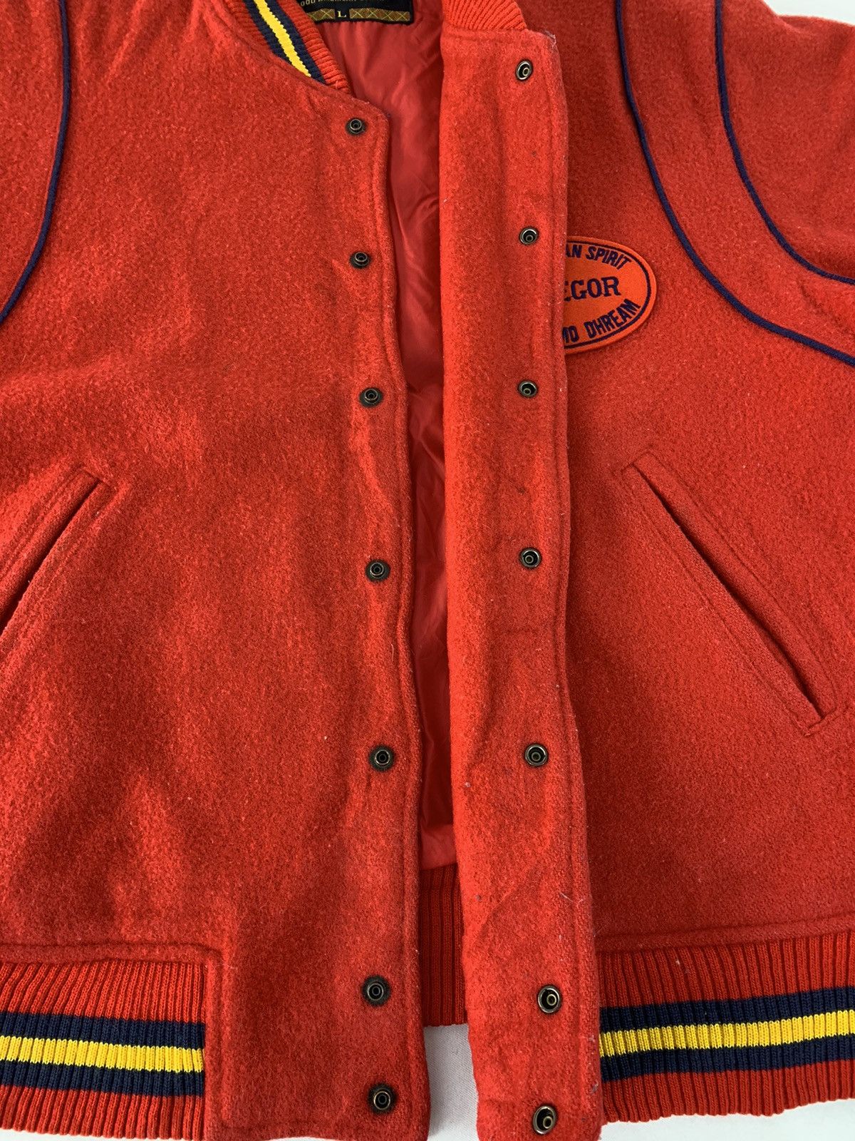 McGregor McGregor S’rioghal Mo Dhream Wool Varsity Jacket Snap Button Size US L / EU 52-54 / 3 - 4 Thumbnail
