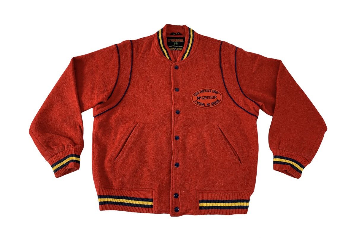 McGregor McGregor S’rioghal Mo Dhream Wool Varsity Jacket Snap Button Size US L / EU 52-54 / 3 - 1 Thumbnail