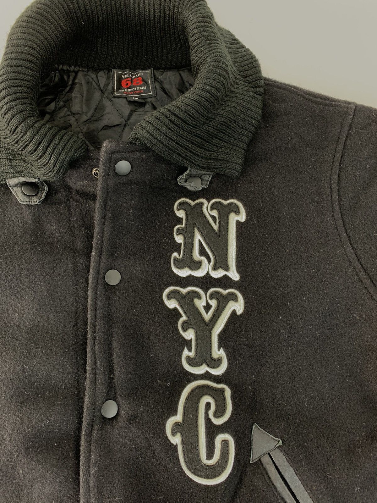 Sixty 6IXTY8IGHT SIXTYEIGHT Spell Out 68 & Brother Varsity Jacket Size US M / EU 48-50 / 2 - 3 Thumbnail