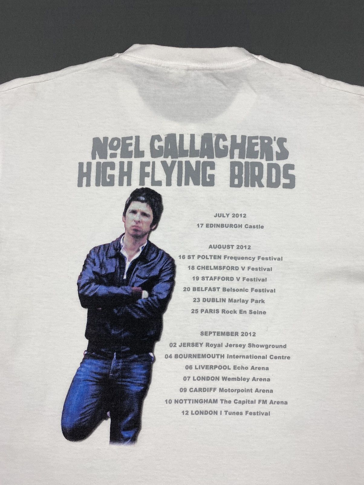 Band Tees 2012 Noel Gallagher’s High Flying Birds UK Tour Gig T-Shirt Size US L / EU 52-54 / 3 - 6 Thumbnail