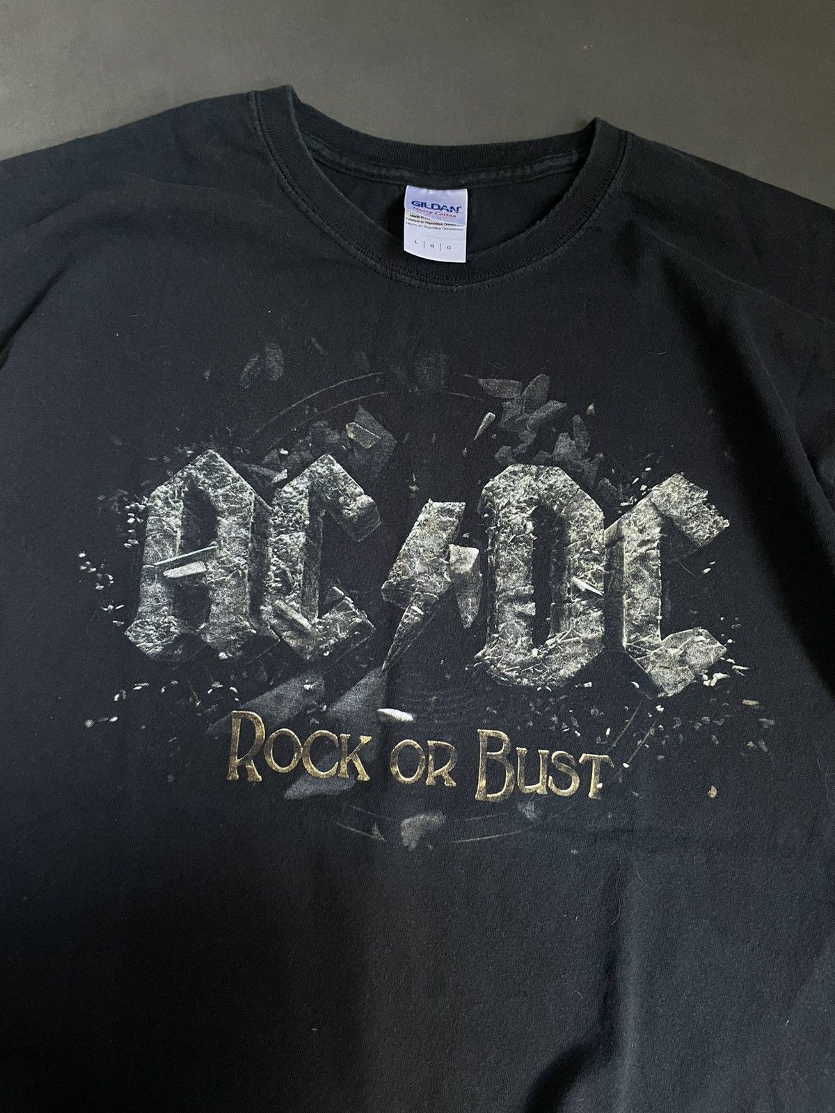 AC/DC × Band Tees Vintage 90’s AcDc Rock Or Bust Tee Y2k Size US L / EU 52-54 / 3 - 4 Thumbnail