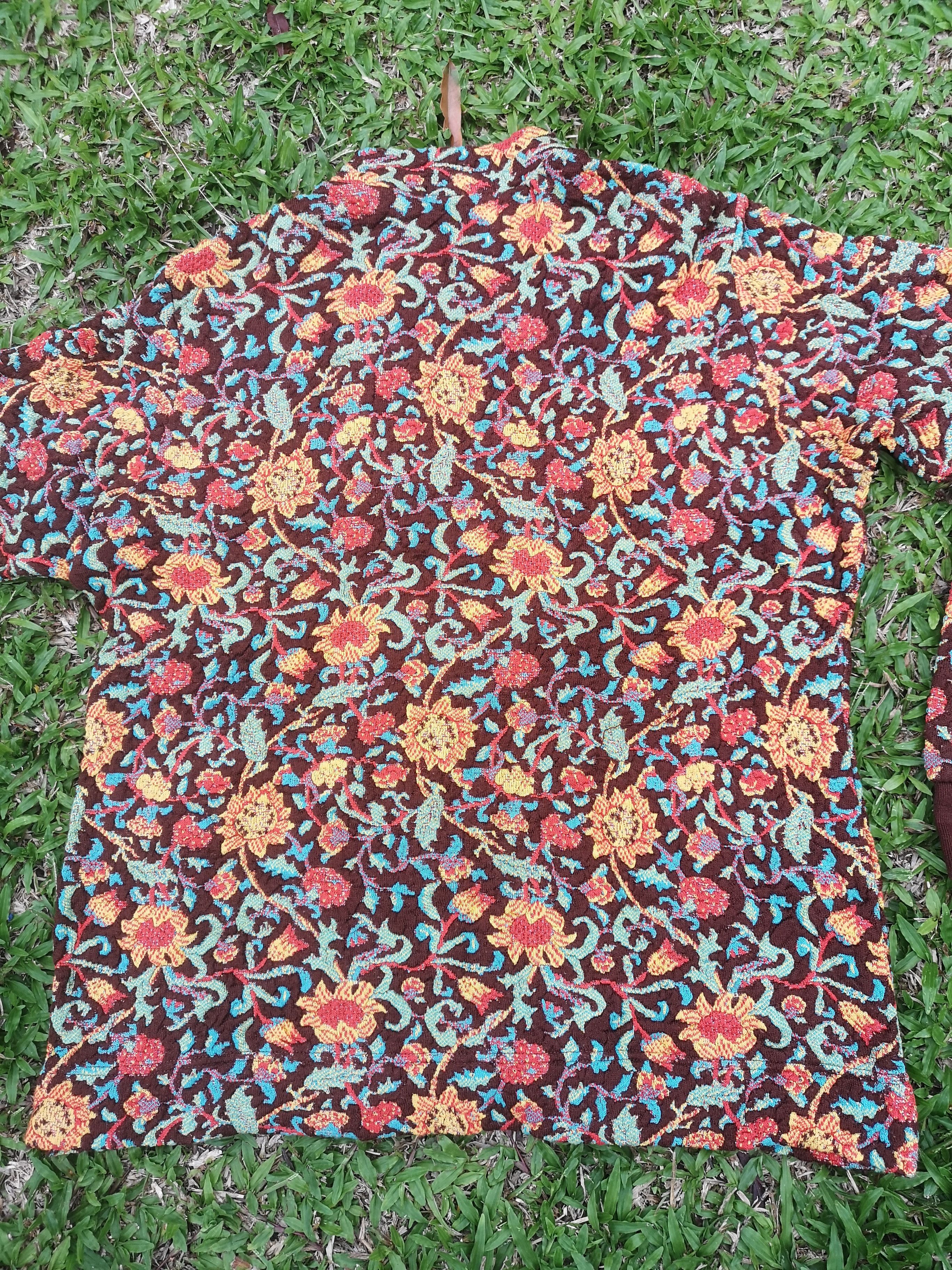 Jantzen × Vintage Jantzen Zipper Jacket flowers design Size US L / EU 52-54 / 3 - 6 Thumbnail