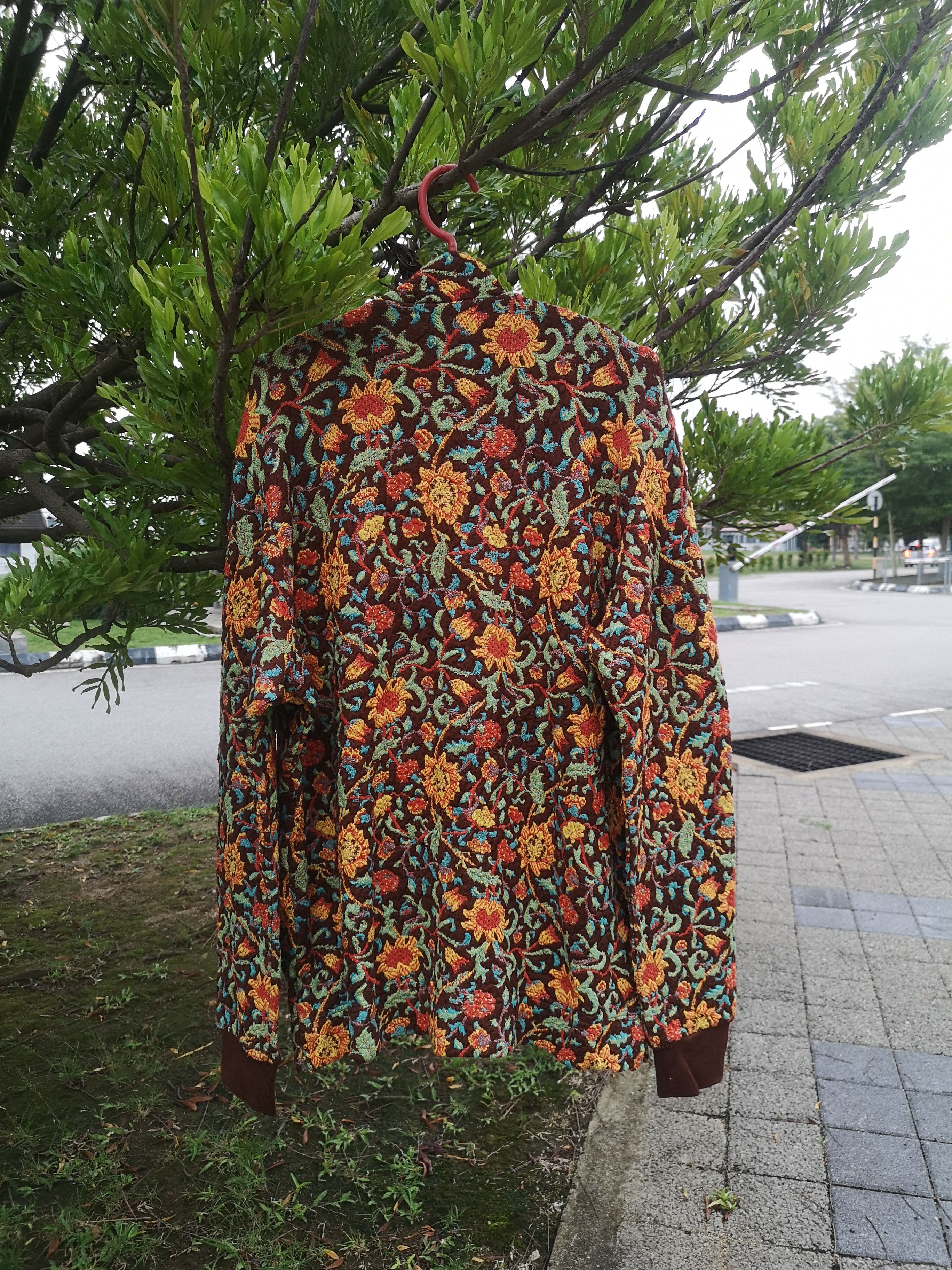 Jantzen × Vintage Jantzen Zipper Jacket flowers design Size US L / EU 52-54 / 3 - 2 Thumbnail