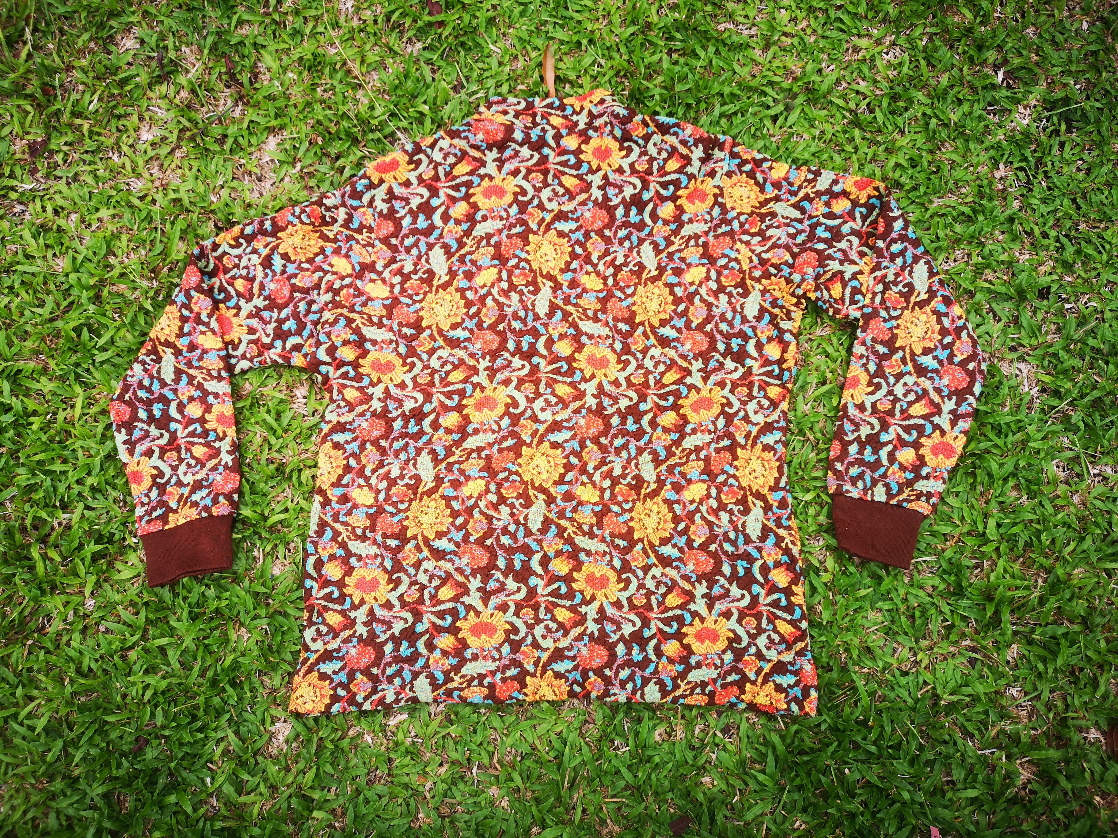 Jantzen × Vintage Jantzen Zipper Jacket flowers design Size US L / EU 52-54 / 3 - 4 Thumbnail