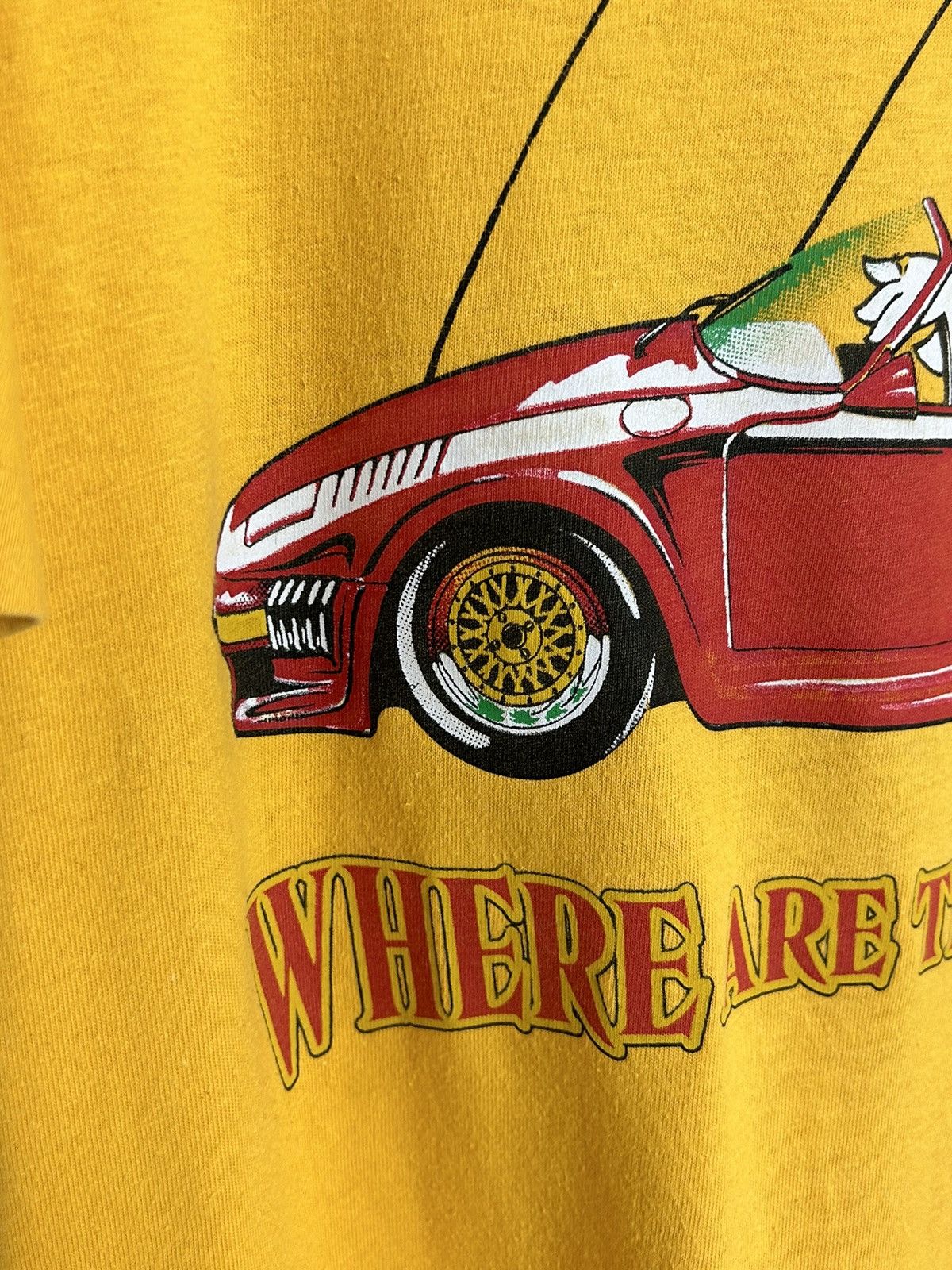 Vintage 80s Vintage 1988 Cool Duck "Where are the broads!" T-Shirt Size US XL / EU 56 / 4 - 3 Thumbnail