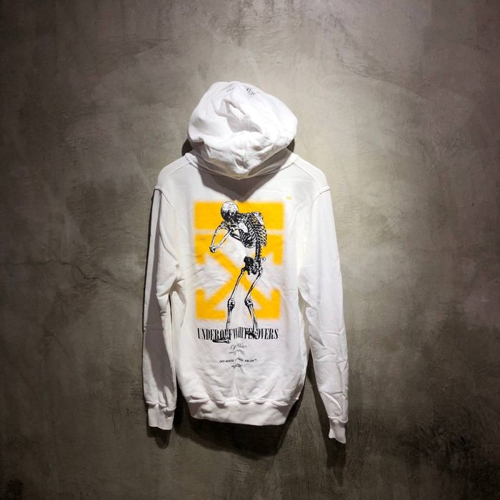 Off white cheap hoodie skeleton