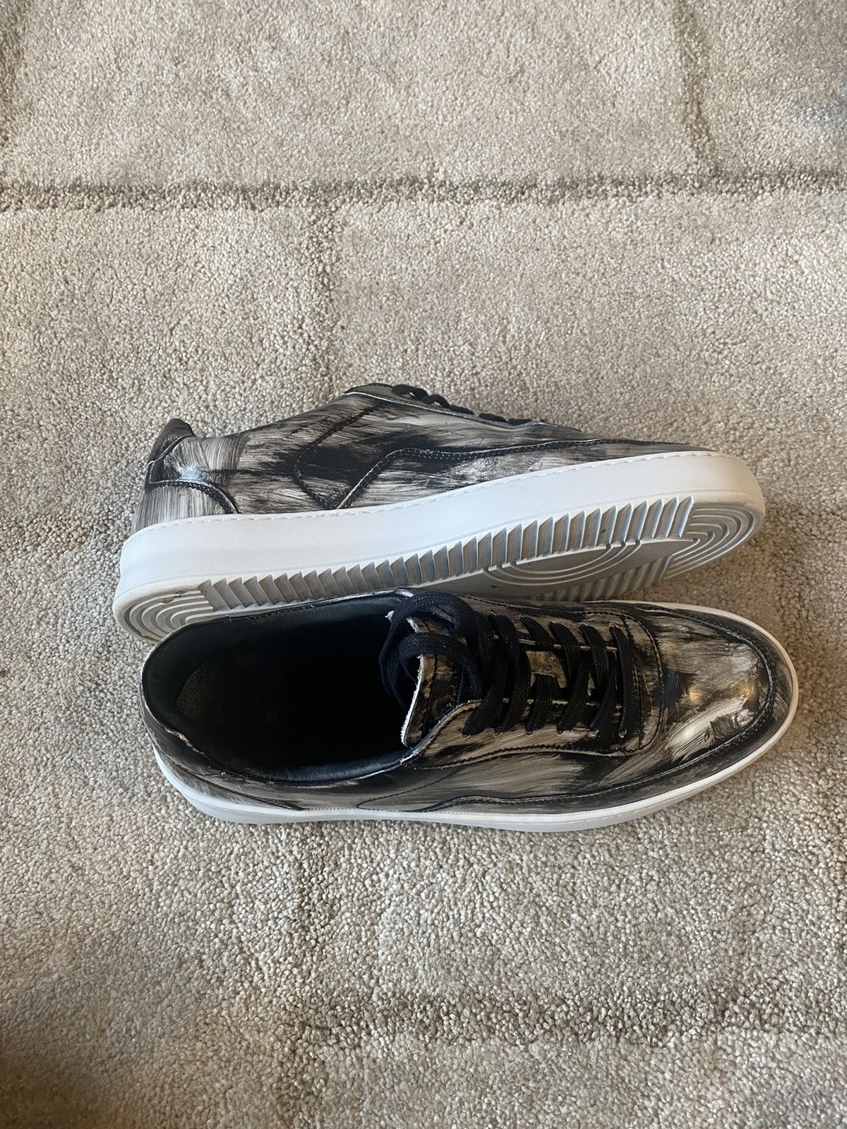 Filling Pieces Filling Pieces Marble Low Tops Size US 10 / EU 43 - 4 Thumbnail