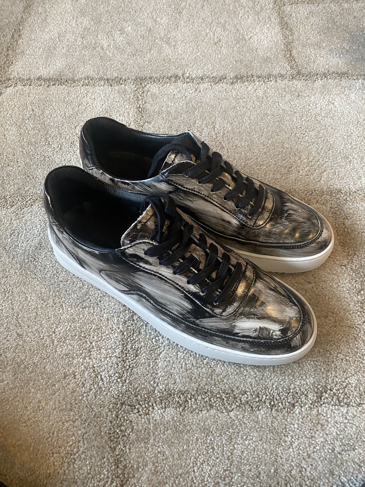 Filling Pieces Filling Pieces Marble Low Tops Size US 10 / EU 43 - 1 Thumbnail