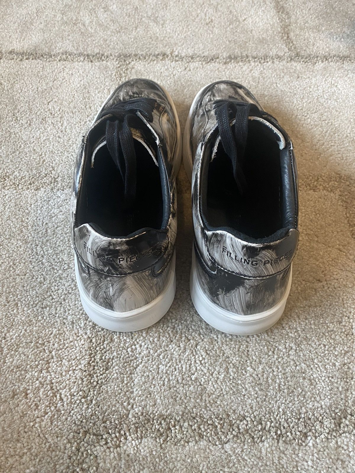Filling Pieces Filling Pieces Marble Low Tops Size US 10 / EU 43 - 3 Thumbnail