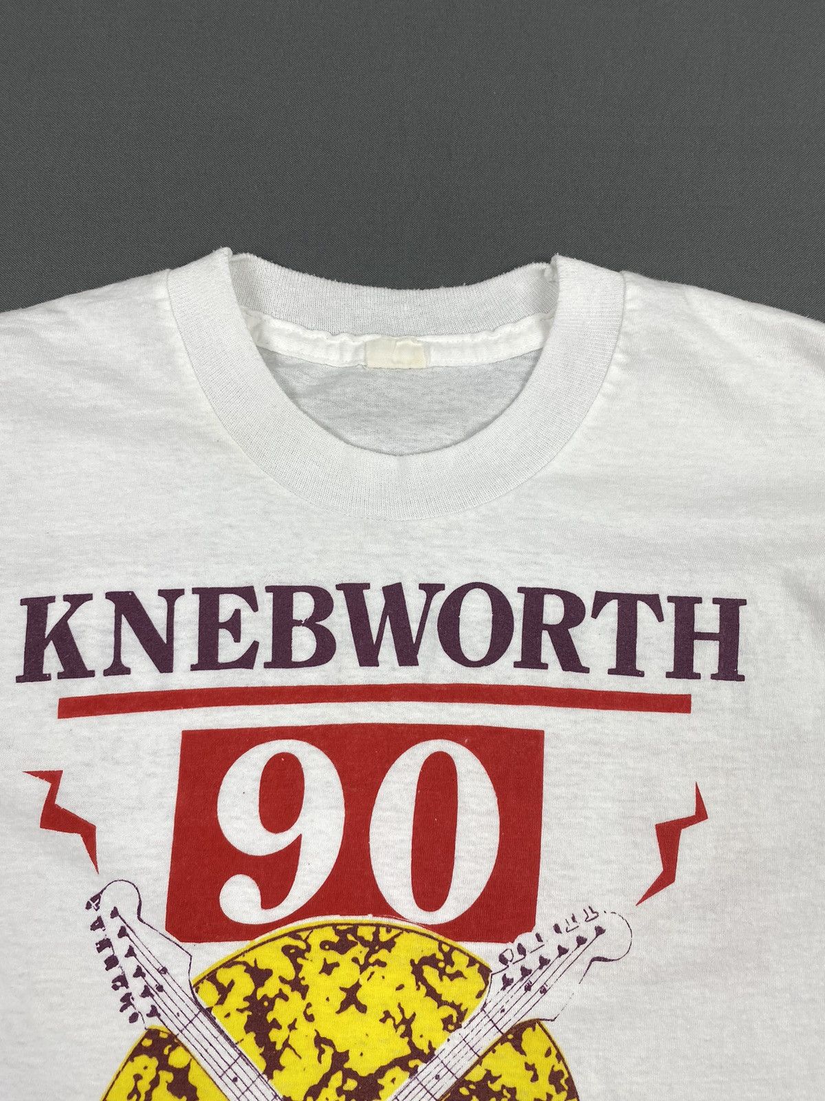 Band Tees 1990 Vintage Explosion of Sound Knebworth Fest Cut Off Tee Size US M / EU 48-50 / 2 - 2 Thumbnail