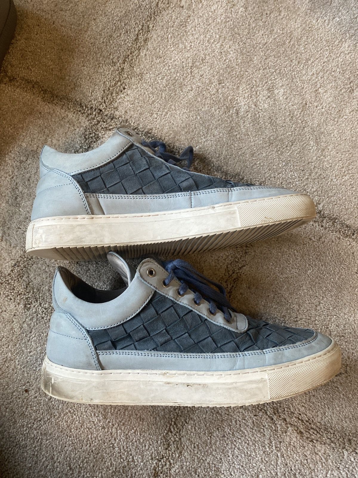 Filling Pieces Filling Pieces Suede Knit Sneakers Size US 10 / EU 43 - 6 Thumbnail