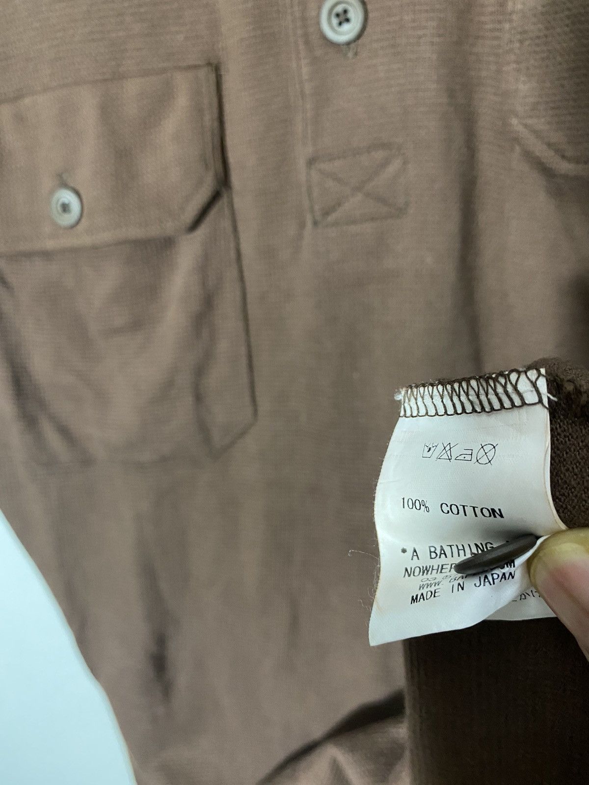 bape polo twin pockect