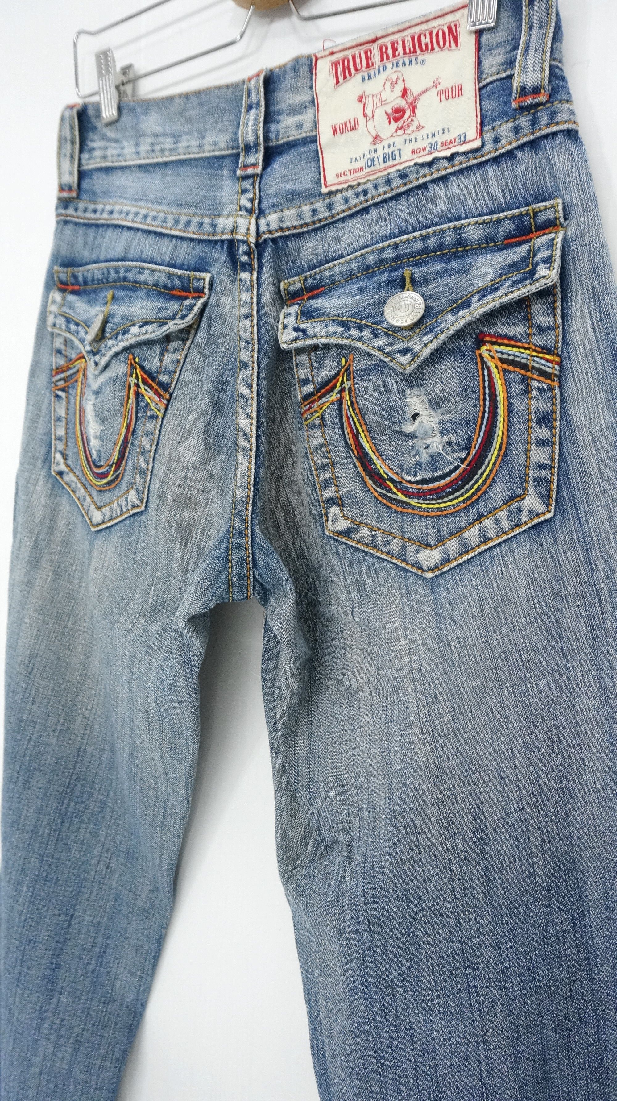 image of Dope Vintage True Religion Joey Big T in Denim Light Blue, Men's (Size 30)