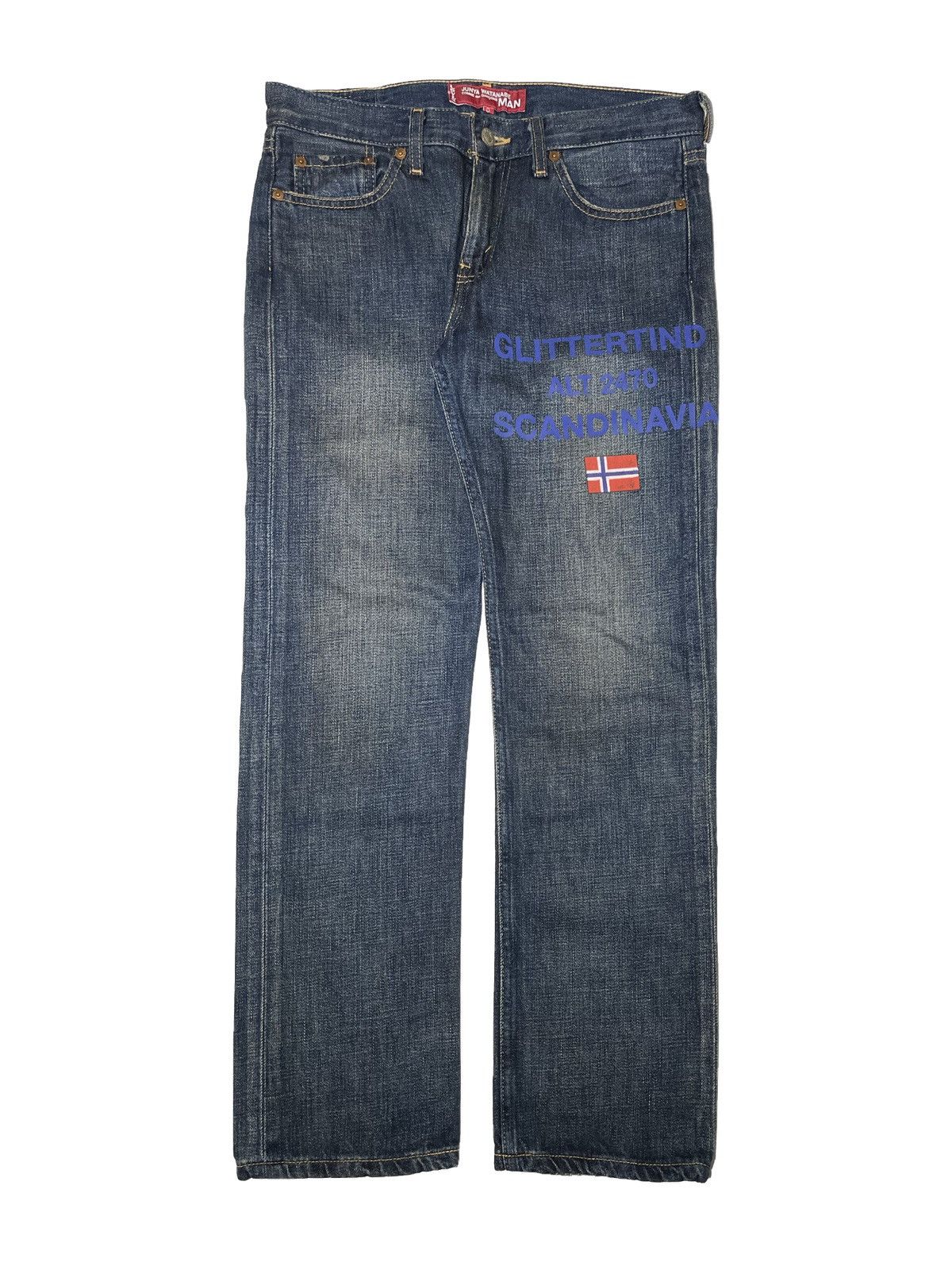 AW05 Junya Watanabe Norway Flag Scandinavian Denim Jeans