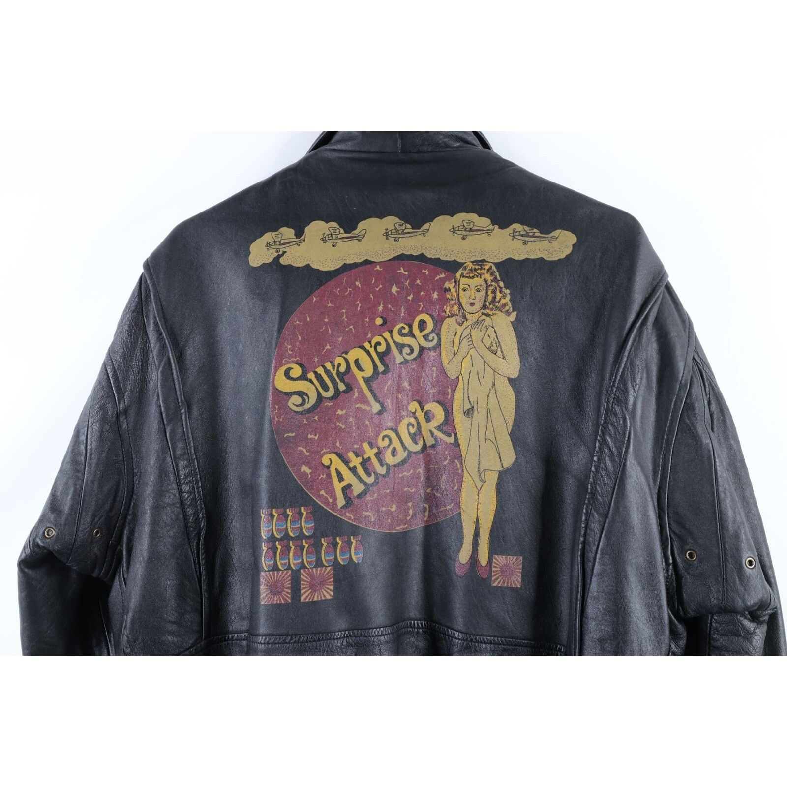 Vintage Vintage Surprise Attack Nuke Japan Souvenir Leather Jacket Size US M / EU 48-50 / 2 - 10 Preview