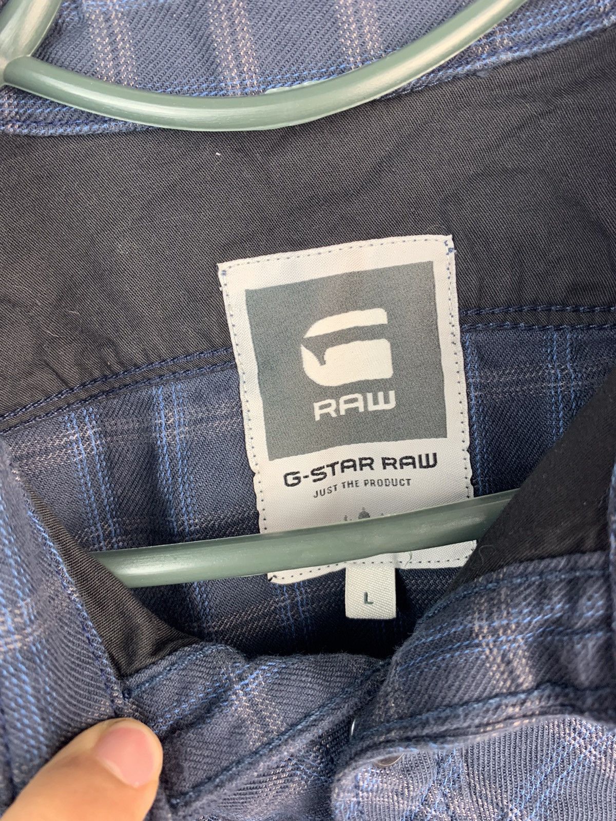 Flannel × G-Star G-Star Raw Mens Flannel Plaid Shirt Size US L / EU 52-54 / 3 - 2 Thumbnail