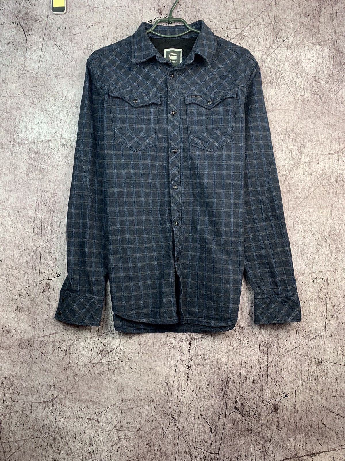 Flannel × G-Star G-Star Raw Mens Flannel Plaid Shirt Size US L / EU 52-54 / 3 - 1 Thumbnail
