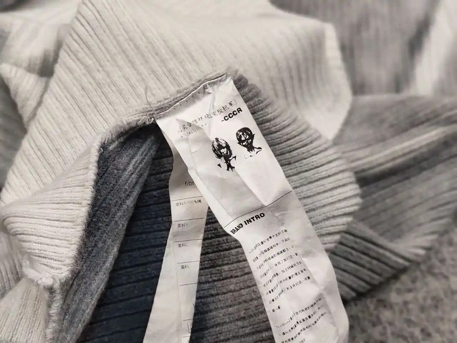 Japanese Brand Trisegga Design Japanese Style Oversized Gray Logo Sweater Size US M / EU 48-50 / 2 - 9 Thumbnail