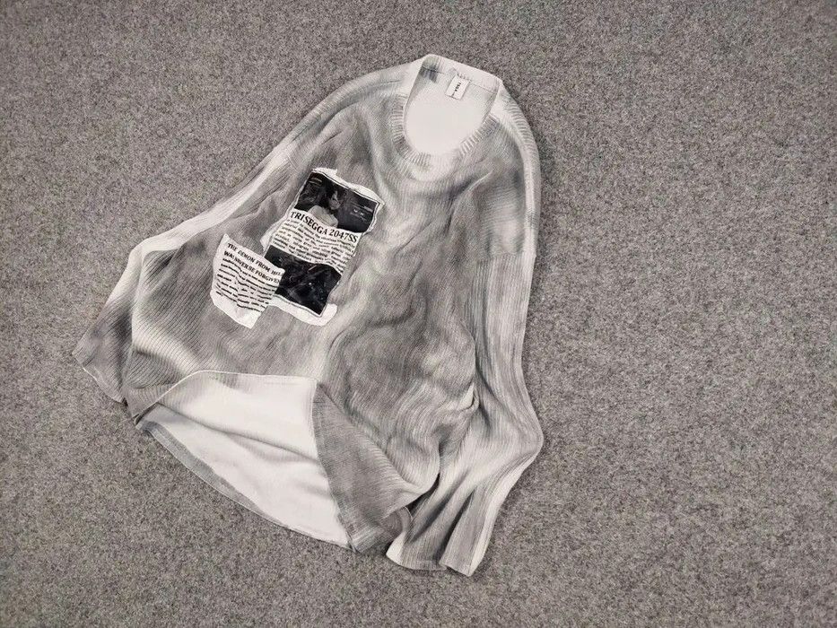 Japanese Brand Trisegga Design Japanese Style Oversized Gray Logo Sweater Size US M / EU 48-50 / 2 - 2 Thumbnail