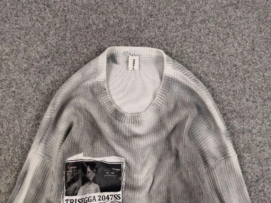 Japanese Brand Trisegga Design Japanese Style Oversized Gray Logo Sweater Size US M / EU 48-50 / 2 - 3 Thumbnail