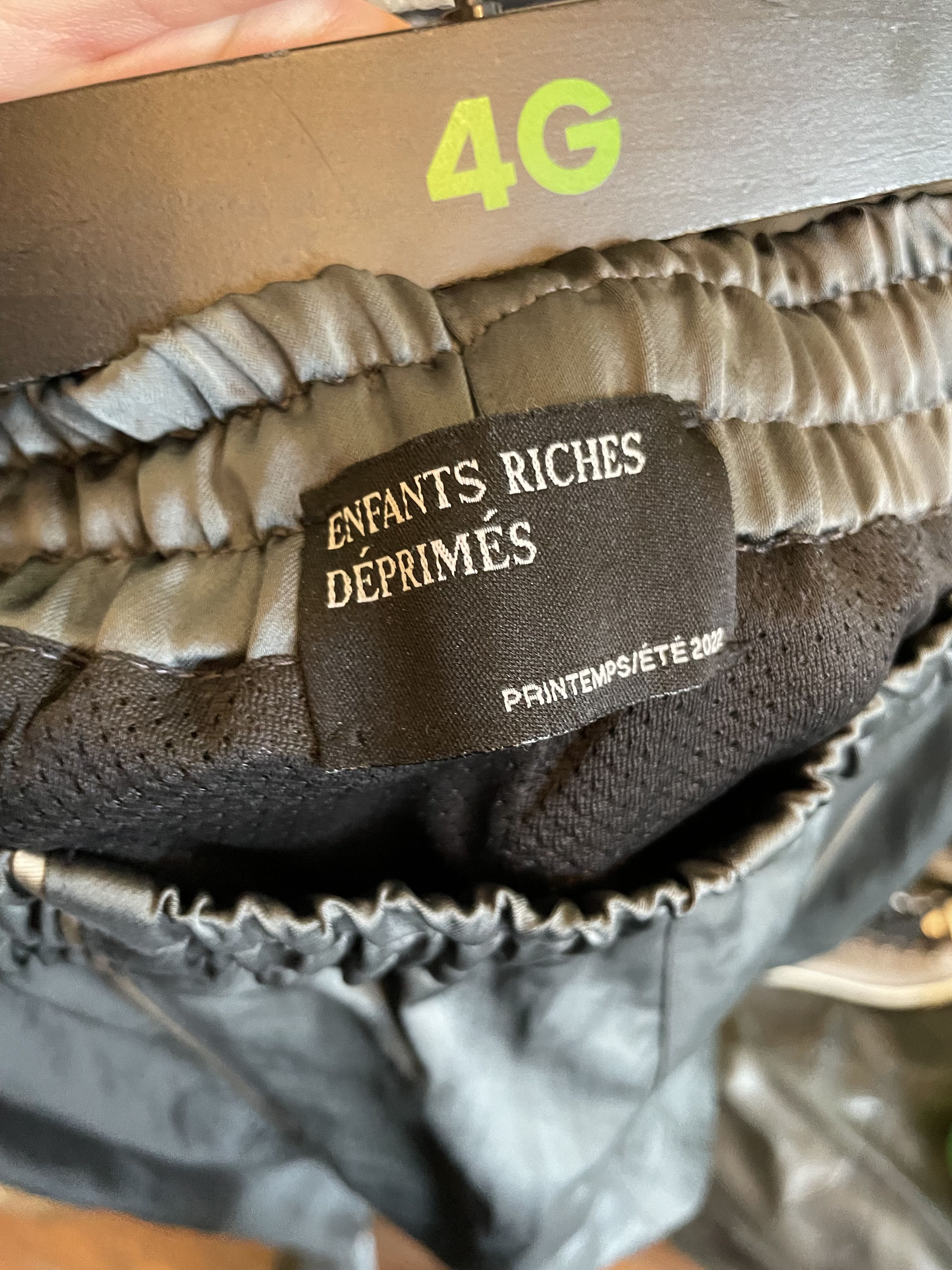 Enfants Riches Deprimes ERD SILKY TRACK PANTS BLUE AND BLACK 4GSELLER Size US 34 / EU 50 - 4 Thumbnail
