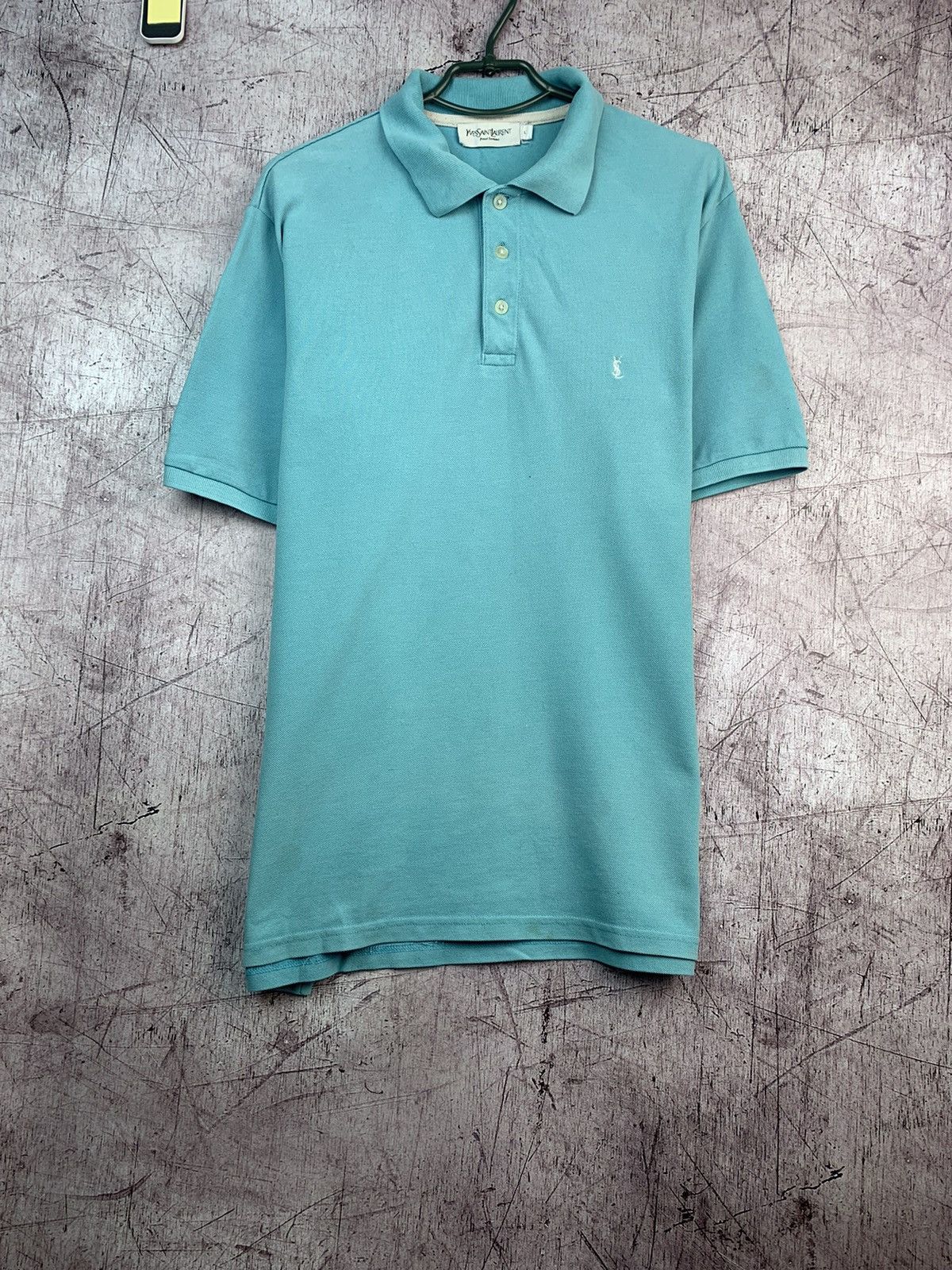 Vintage × Yves Saint Laurent Vintage Yves Saint Laurent Polo Shirt Size US L / EU 52-54 / 3 - 1 Thumbnail