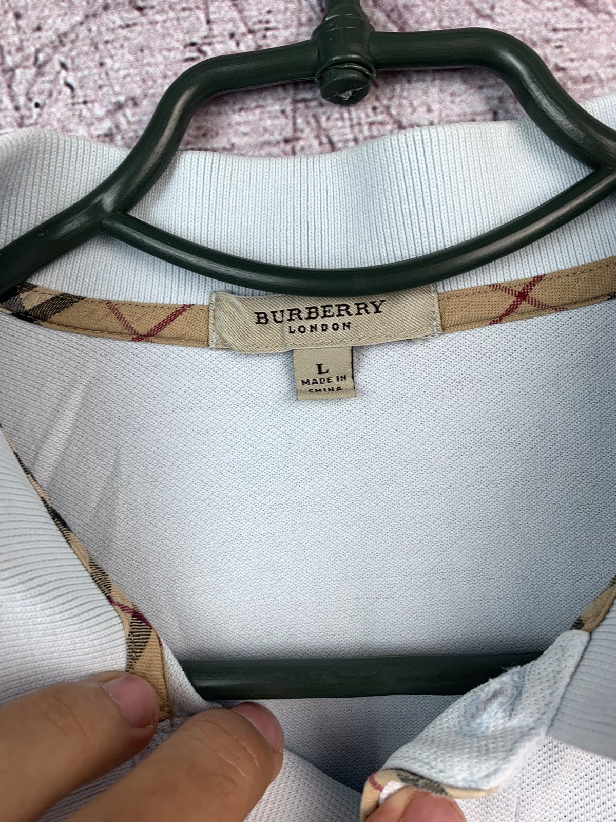Burberry Vintage Burberry Polo Shirt Size US L / EU 52-54 / 3 - 3 Thumbnail