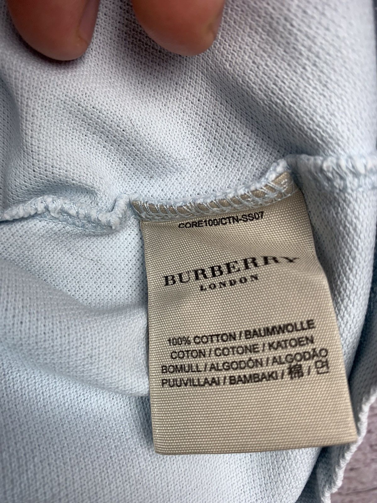 Burberry Vintage Burberry Polo Shirt Size US L / EU 52-54 / 3 - 4 Thumbnail