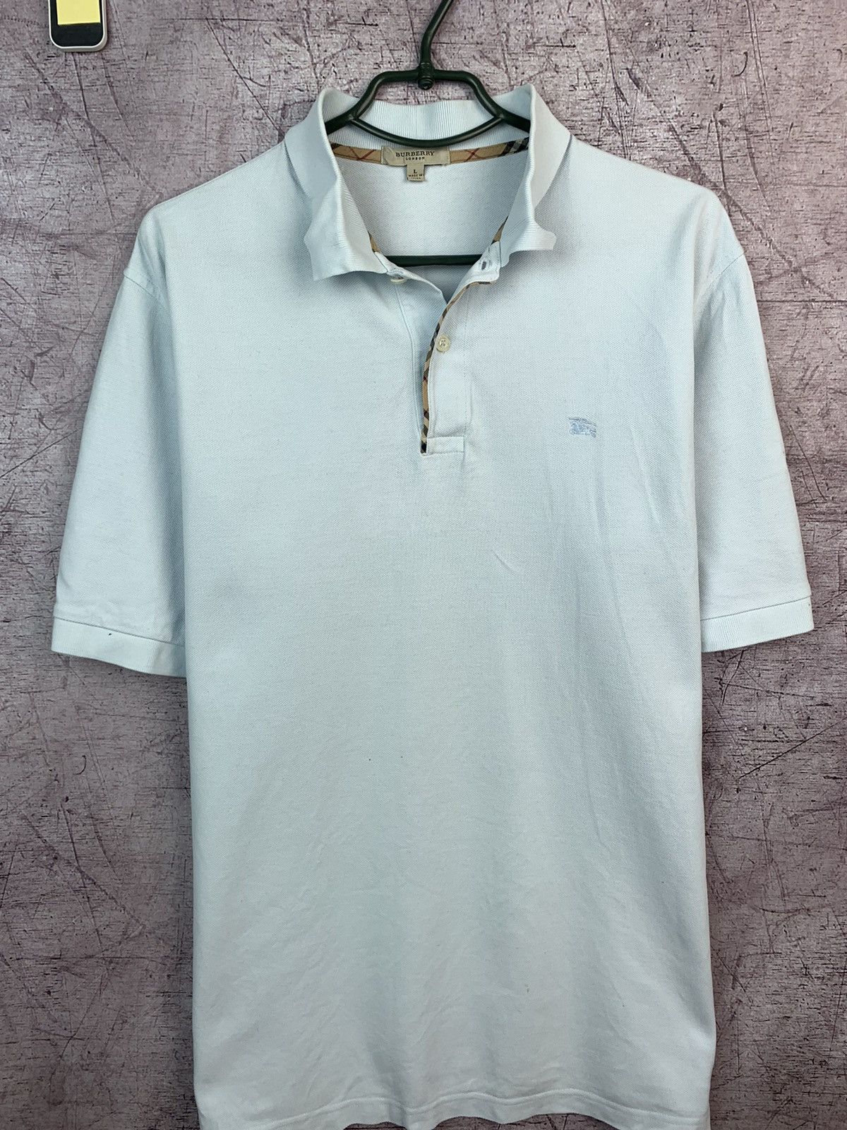 Burberry Vintage Burberry Polo Shirt Size US L / EU 52-54 / 3 - 2 Thumbnail