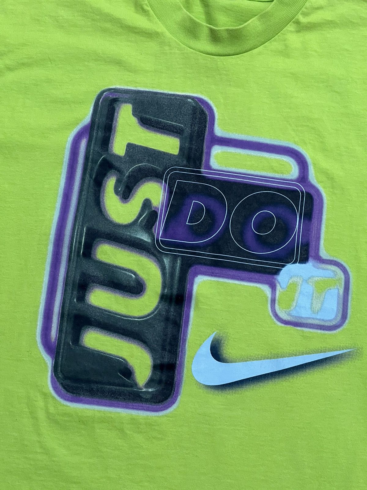 Nike × Vintage T-shirt Nike Just Do It Vintage 90s Big Logo Size US M / EU 48-50 / 2 - 5 Thumbnail