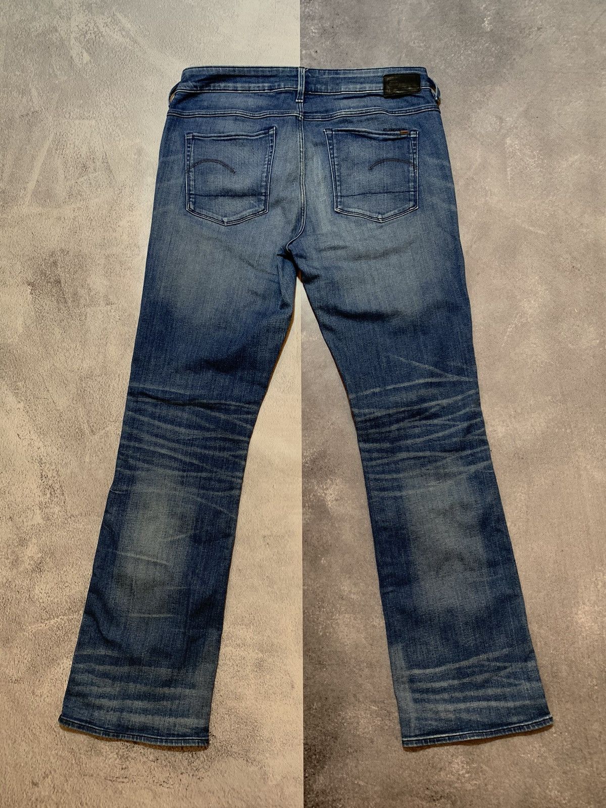 G-Star × Vintage Vintage G-star RAW low rise flared denim pants faded size 29 Size 29" - 5 Thumbnail