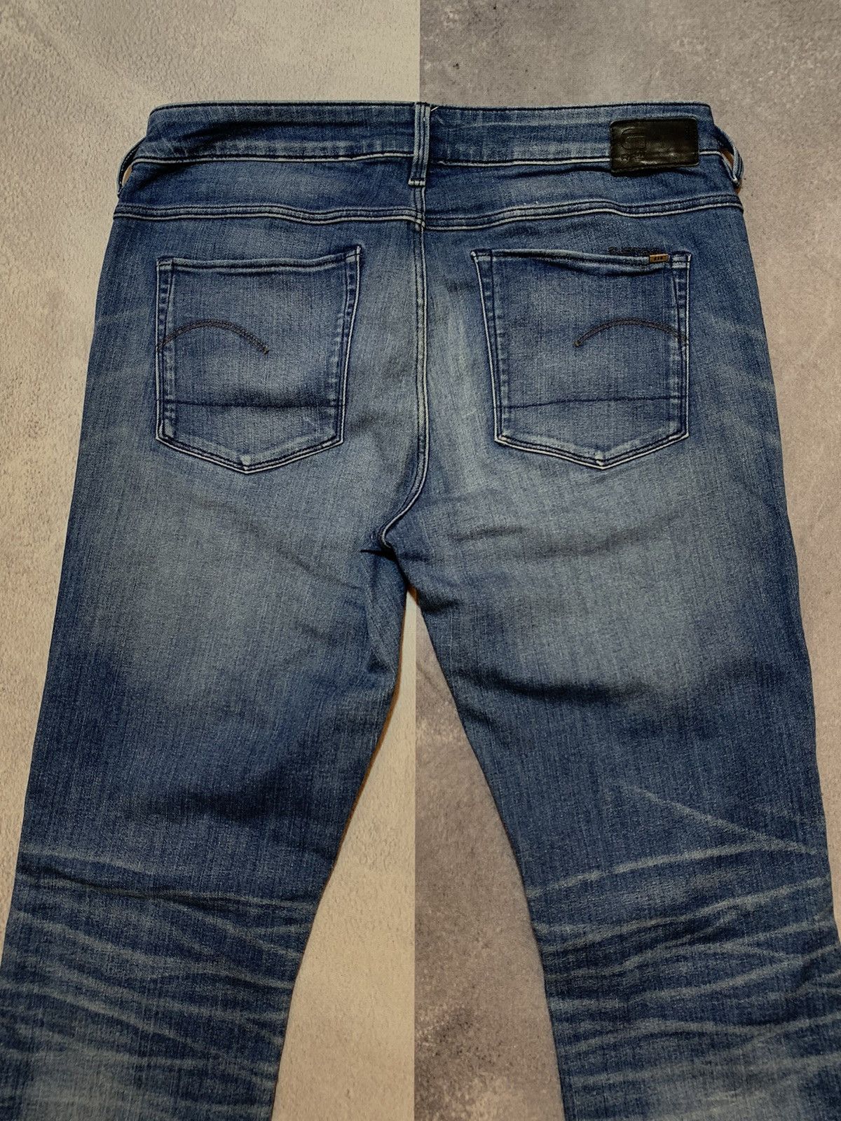 G-Star × Vintage Vintage G-star RAW low rise flared denim pants faded size 29 Size 29" - 6 Thumbnail