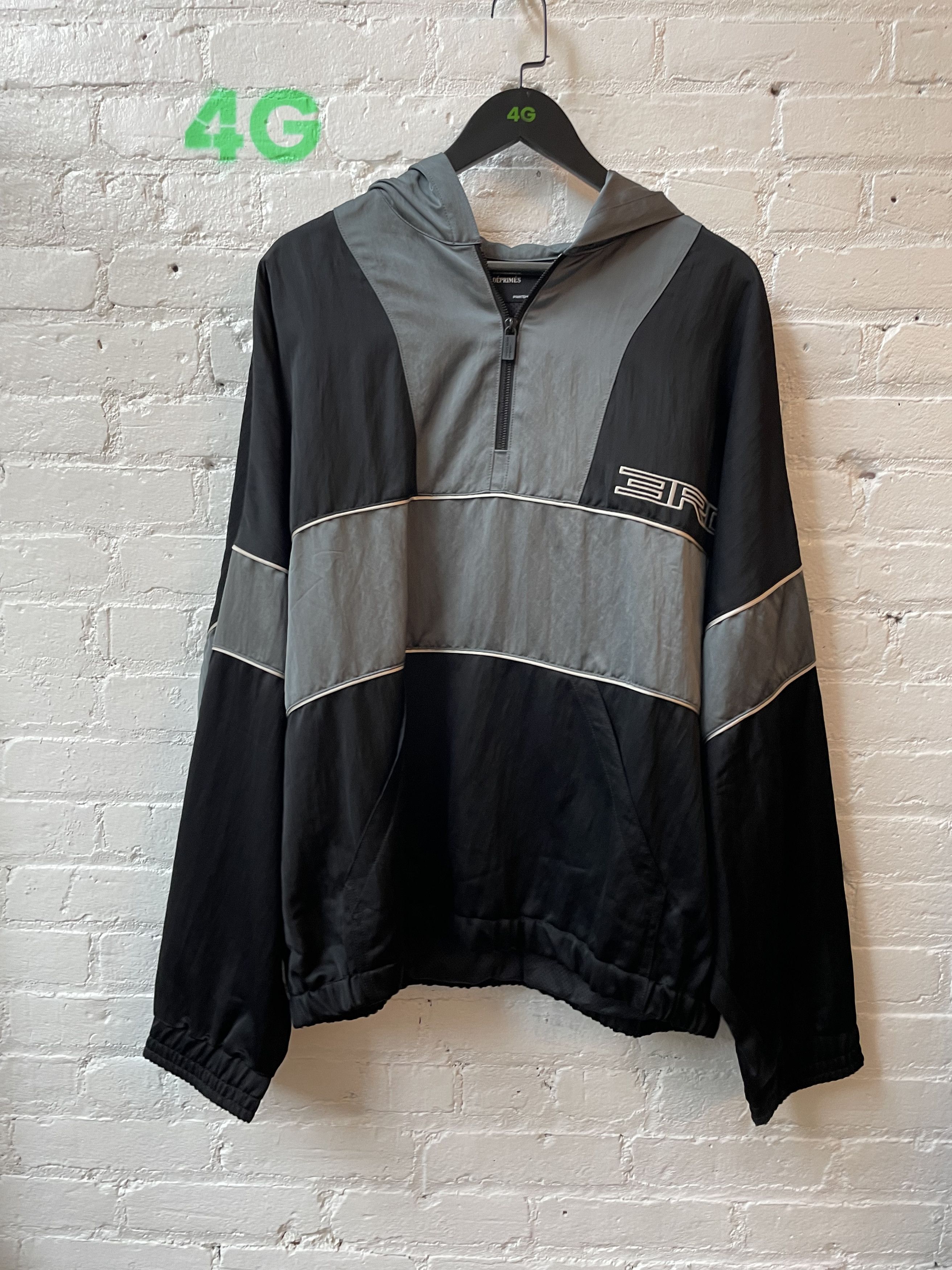 image of Enfants Riches Deprimes Erd Silky Two Tone Track Jacket in Blue/Black, Men's (Size Large)