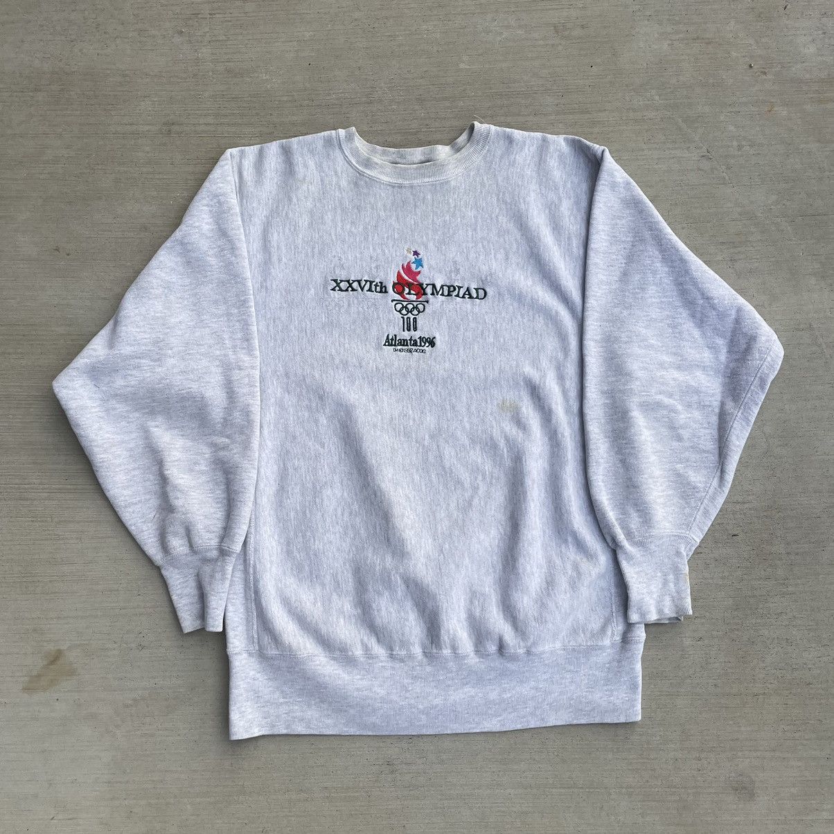 Champion × Vintage Vintage Champion Atlanta Olympics Reverse Weave Crewneck Size US XL / EU 56 / 4 - 1 Thumbnail