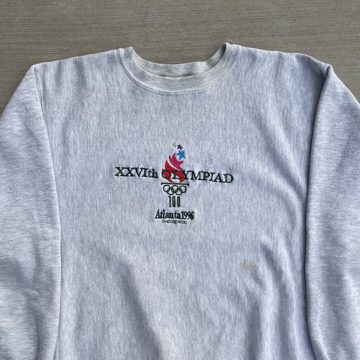 Champion × Vintage Vintage Champion Atlanta Olympics Reverse Weave Crewneck Size US XL / EU 56 / 4 - 2 Thumbnail