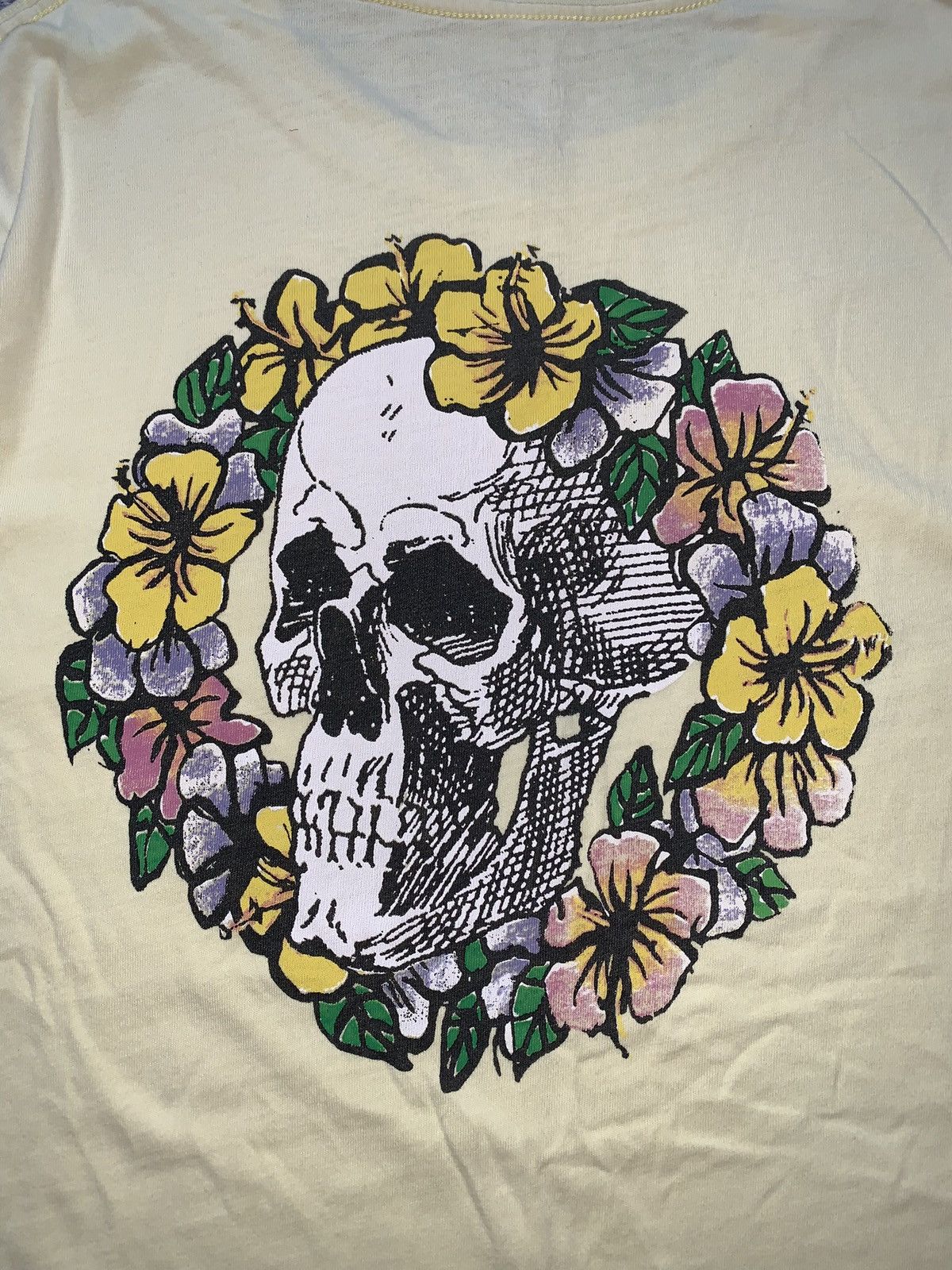 Quicksilver × Quiksilver Quiksilver M big logo scull flowers 💐 tee T-shirt polo dress Size US M / EU 48-50 / 2 - 5 Thumbnail