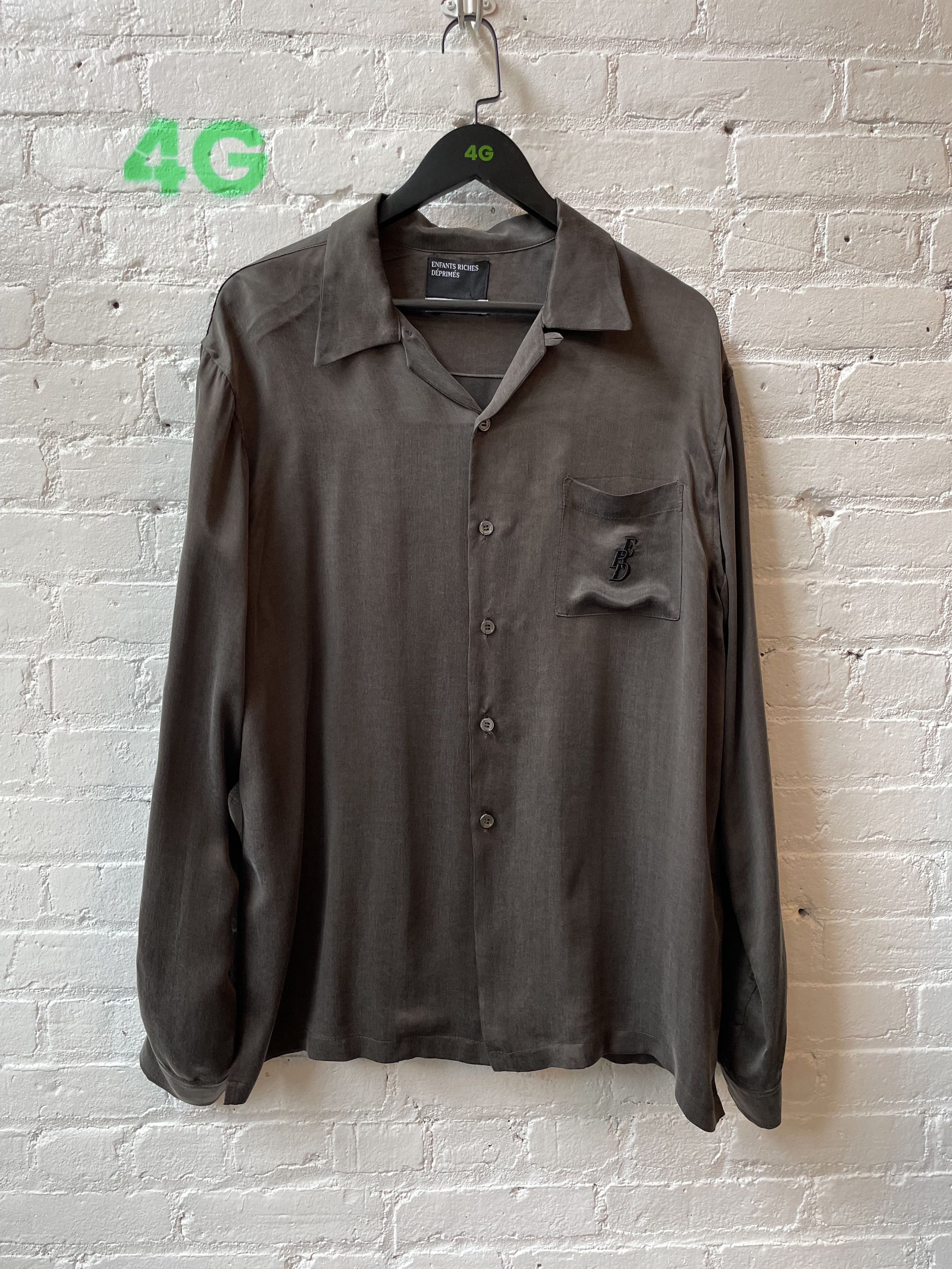 Enfants Riches Deprimes ERD SILKY LAKE GENEVA GREY WASH BUTTON DOWN Size US L / EU 52-54 / 3 - 1 Thumbnail