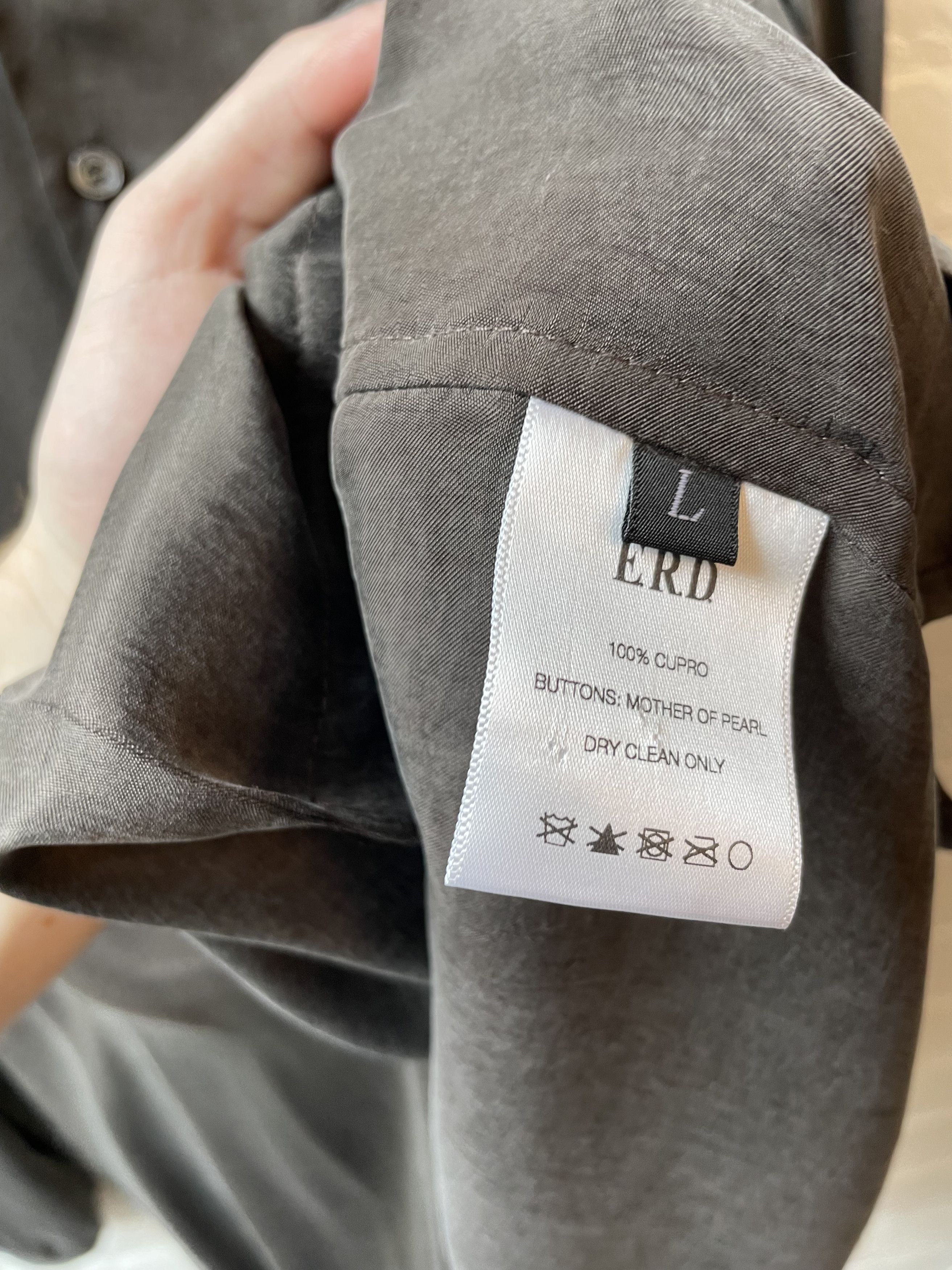 Enfants Riches Deprimes ERD SILKY LAKE GENEVA GREY WASH BUTTON DOWN Size US L / EU 52-54 / 3 - 4 Thumbnail