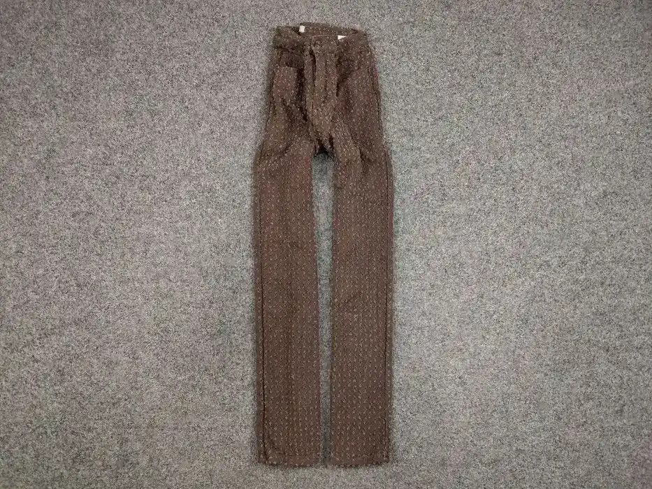 Japanese Brand Vintage Hype Japan Brown Denim Distressed Jeans Y2K Style Size US 32 / EU 48 - 1 Thumbnail